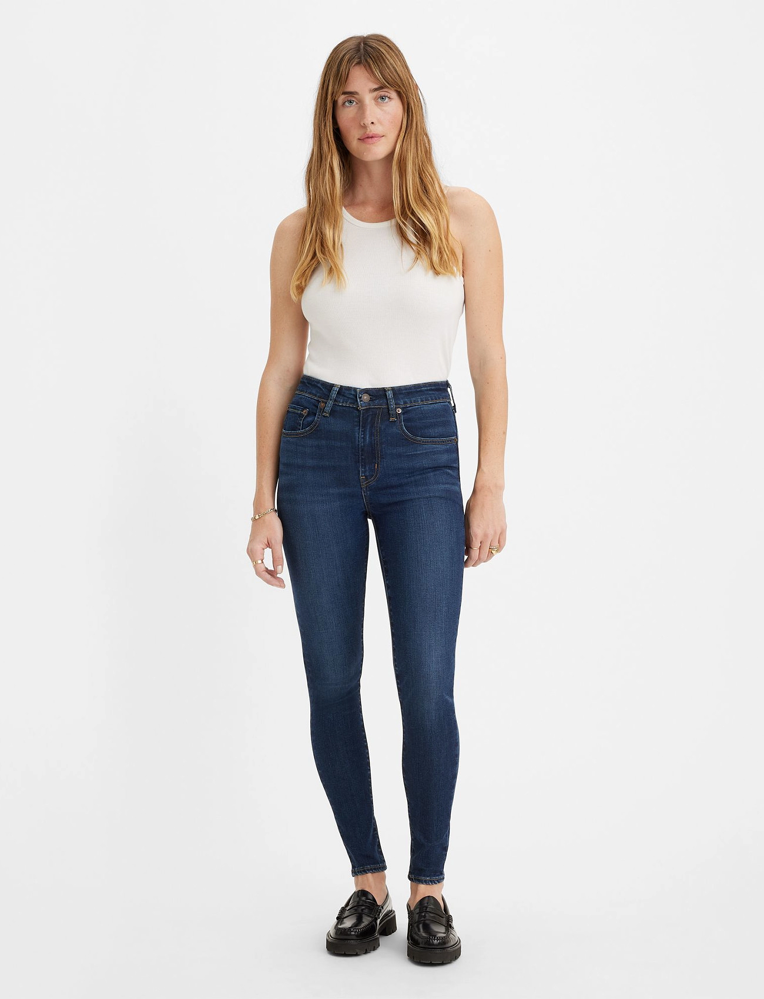 Levi's® - 721 HIGH RISE SKINNY Z0741 DAR - slim jeans - dark indigo - worn in - 3