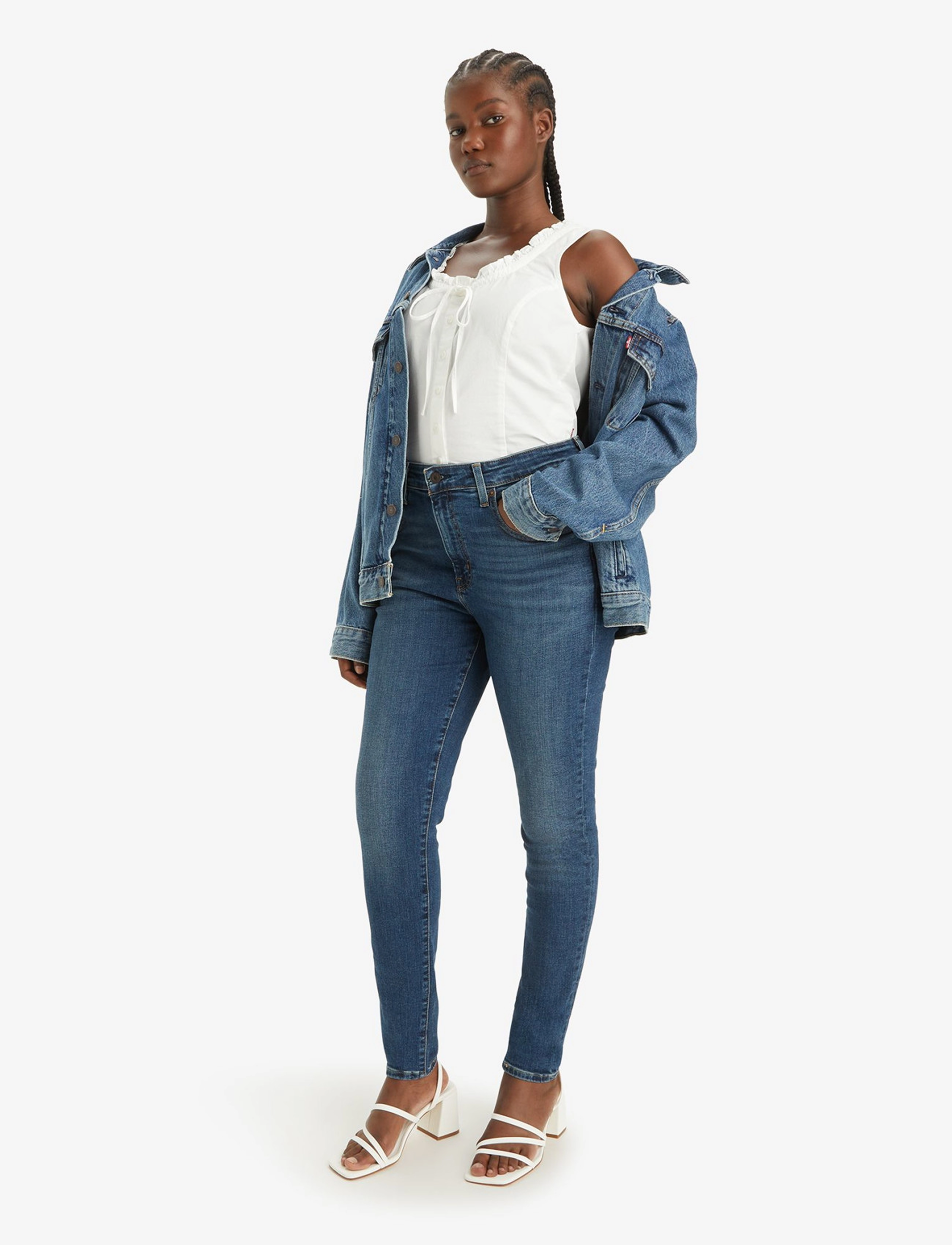 Levi's® 721 HIGH RISE SKINNY BLUE WAVE - Skinny Jeans - DARK INDIGO - WORN IN / blue