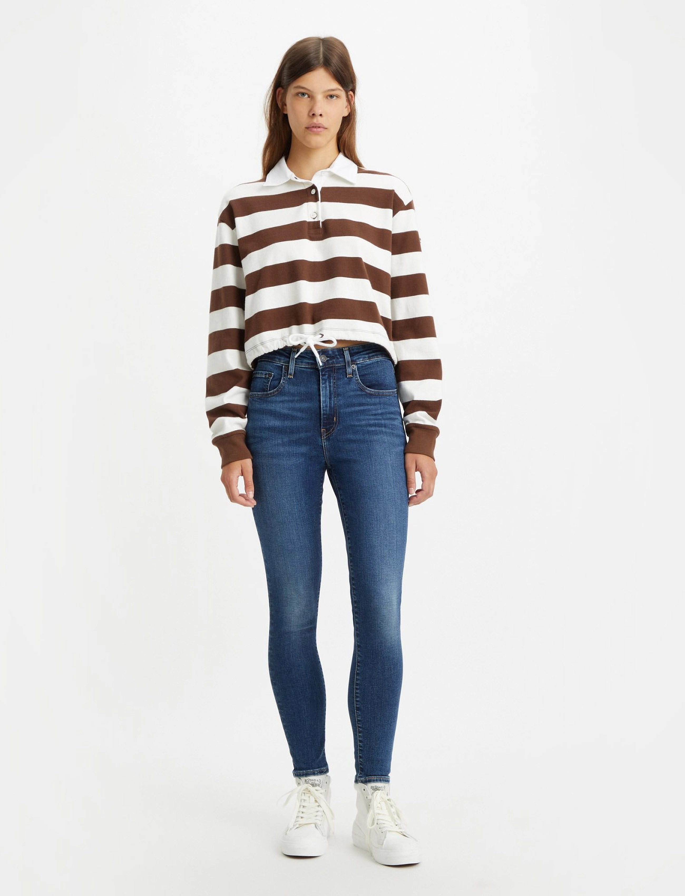 Levi's® - 721 HIGH RISE SKINNY BLUE WAVE - dark indigo - worn in - 3