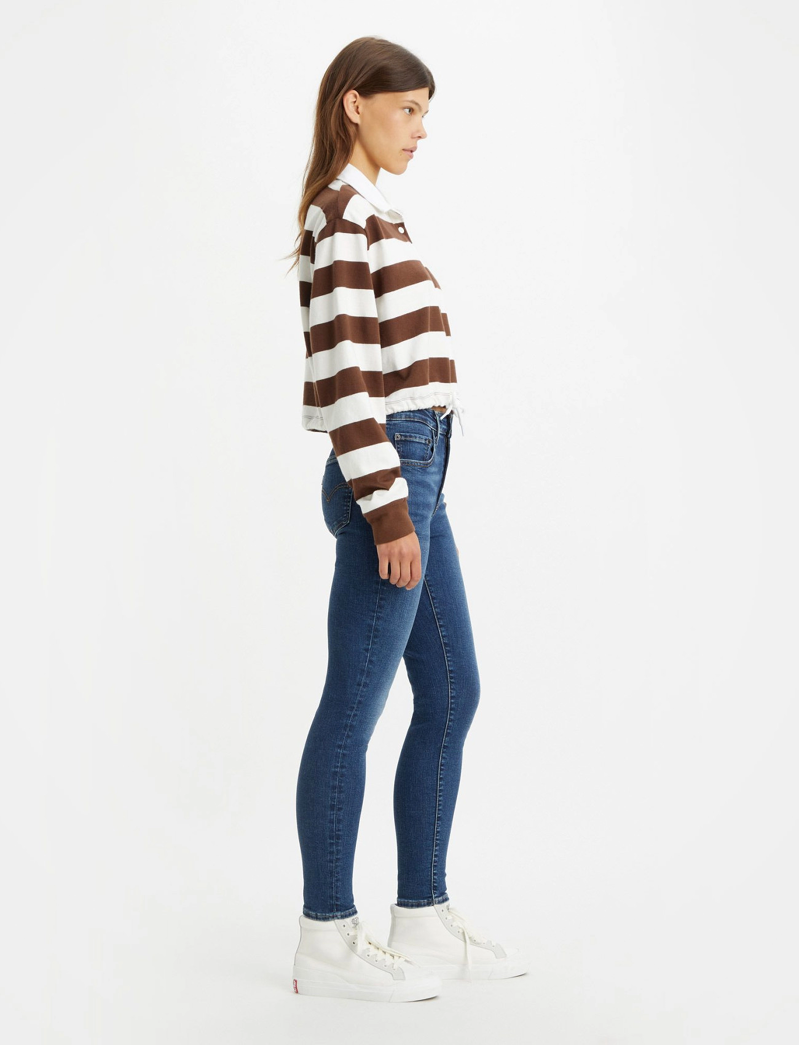 Levi's® - 721 HIGH RISE SKINNY BLUE WAVE - dark indigo - worn in - 5
