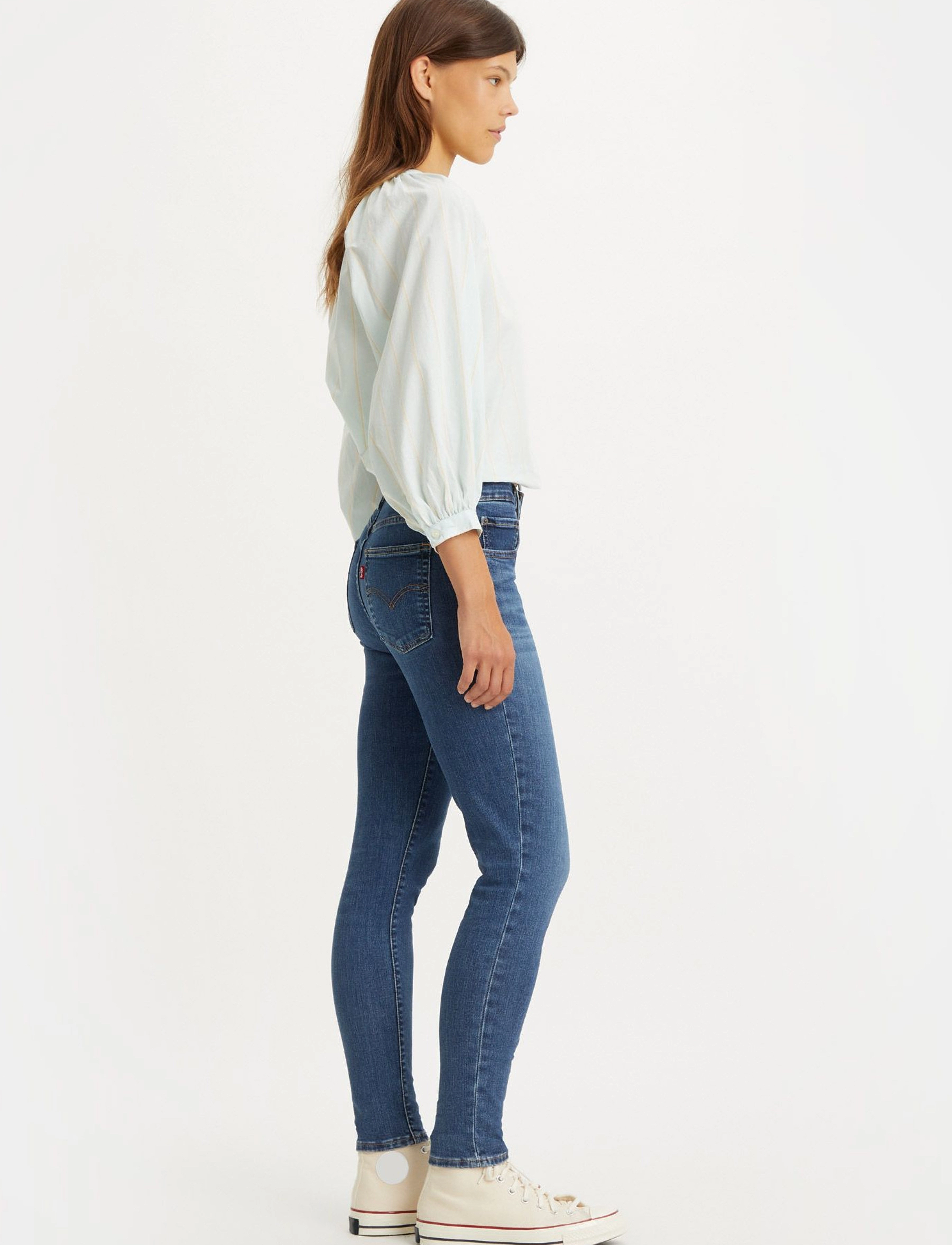 Levi's® - 721 HIGH RISE SKINNY BLUE WAVE - jeans skinny - med indigo - worn in - 5