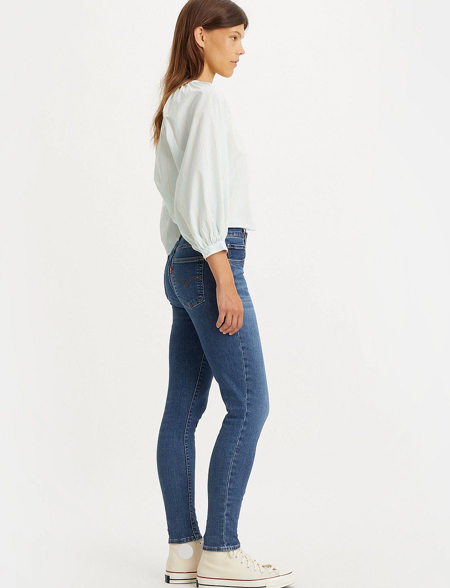 Levi's® - 721 HIGH RISE SKINNY BLUE WAVE - jeans skinny - med indigo - worn in - 5