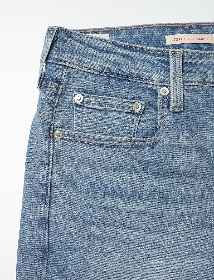 Levi's® - 721 HIGH RISE SKINNY BLUE WAVE - skinny jeans - light indigo - worn in - 3