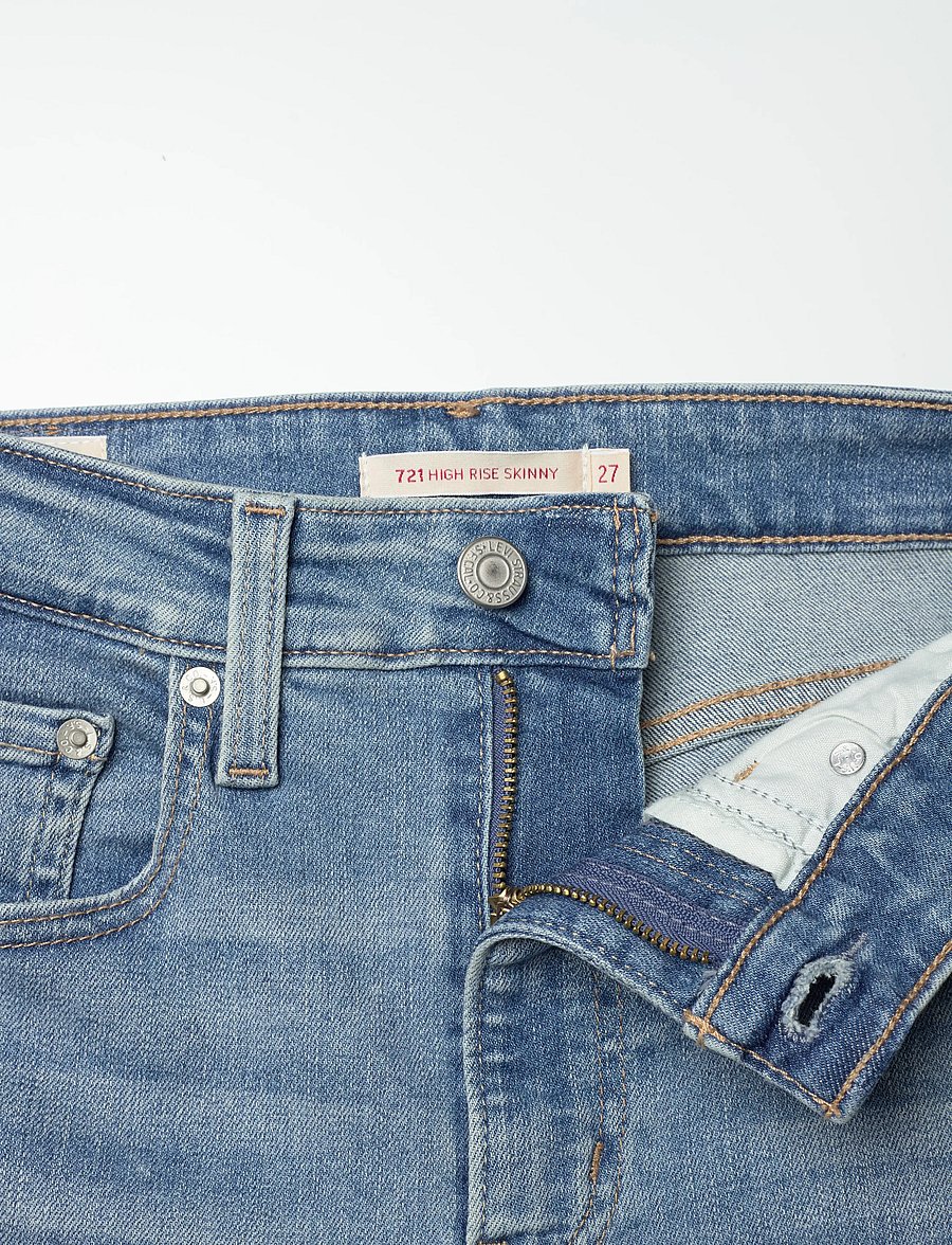 Levi's® - 721 HIGH RISE SKINNY BLUE WAVE - skinny jeans - light indigo - worn in - 4