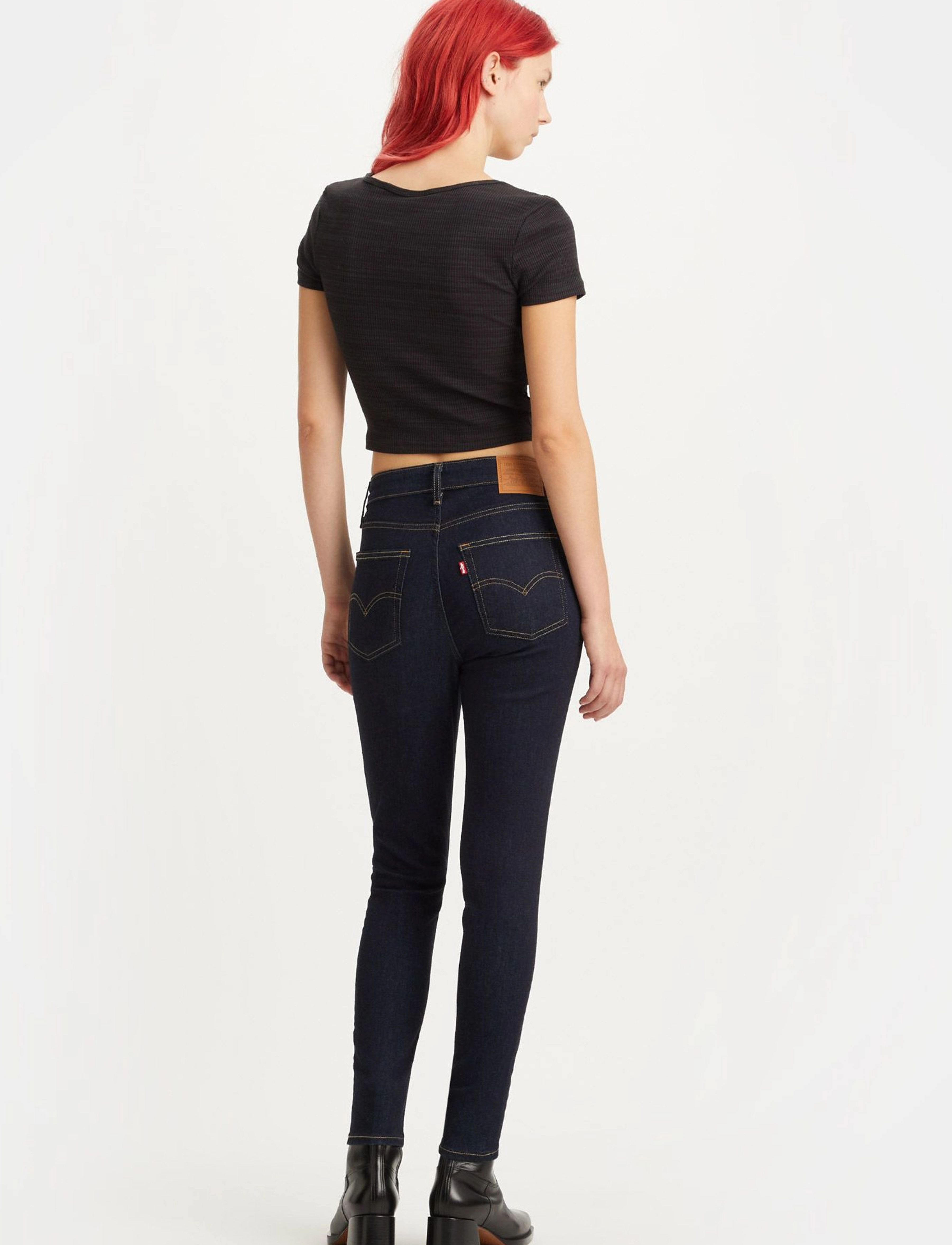 Levi's® - 721 HIGH RISE SKINNY BLUE WAVE - jeans skinny - dark indigo - flat finish - 4