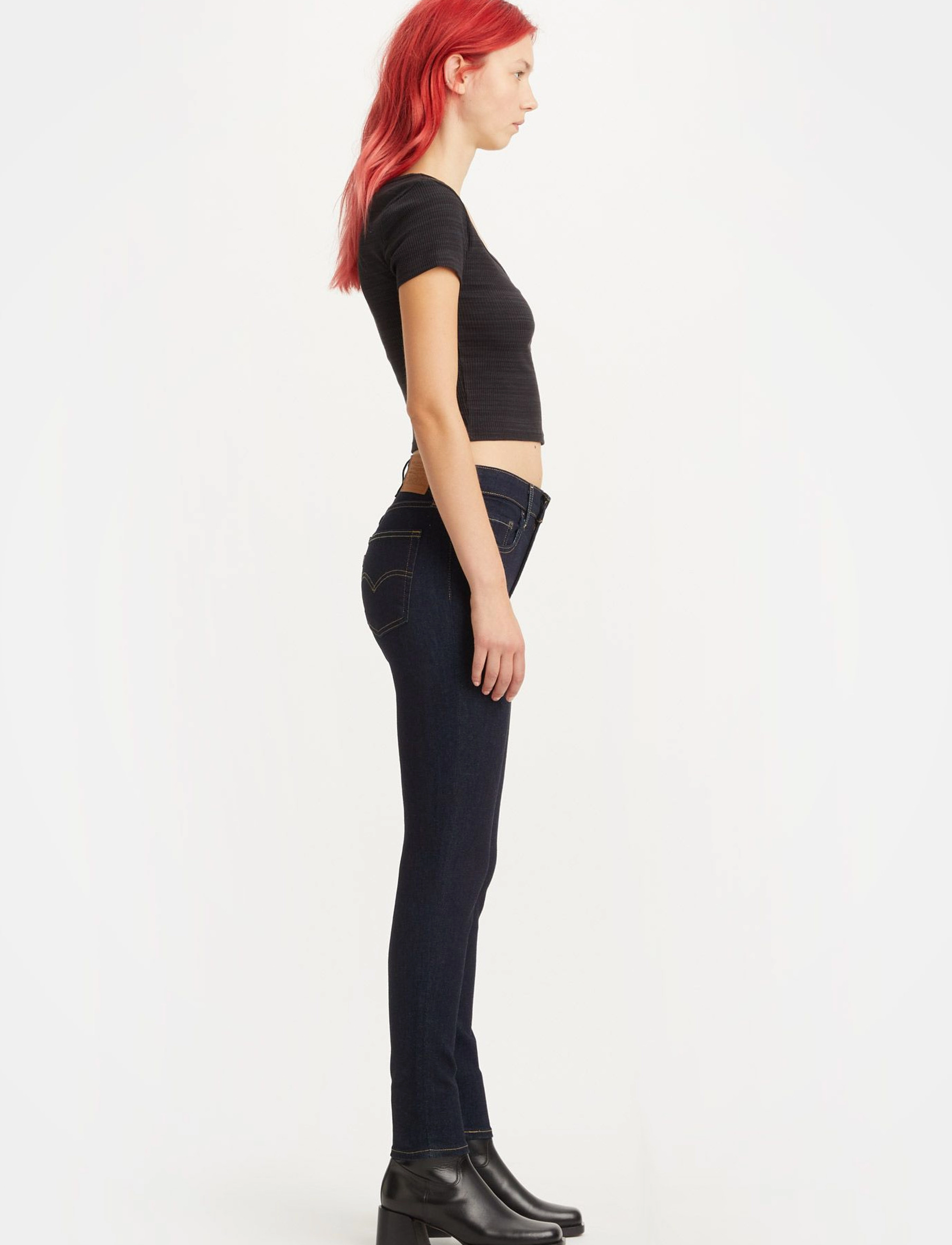 Levi's® - 721 HIGH RISE SKINNY BLUE WAVE - jeans skinny - dark indigo - flat finish - 5