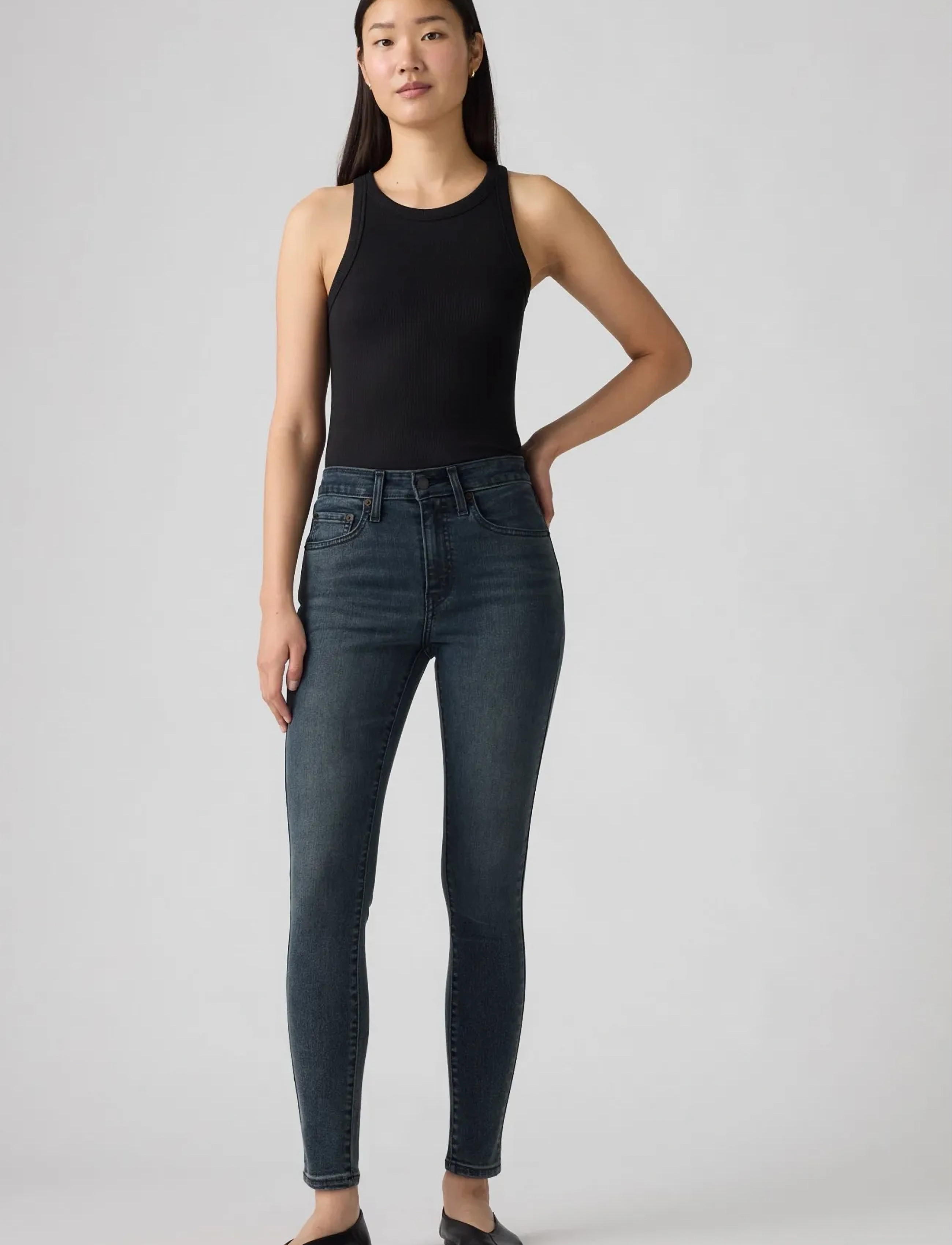 Levi's® 721 HIGH RISE SKINNY EXIT STAG - Kampagne - BLACKS / blue