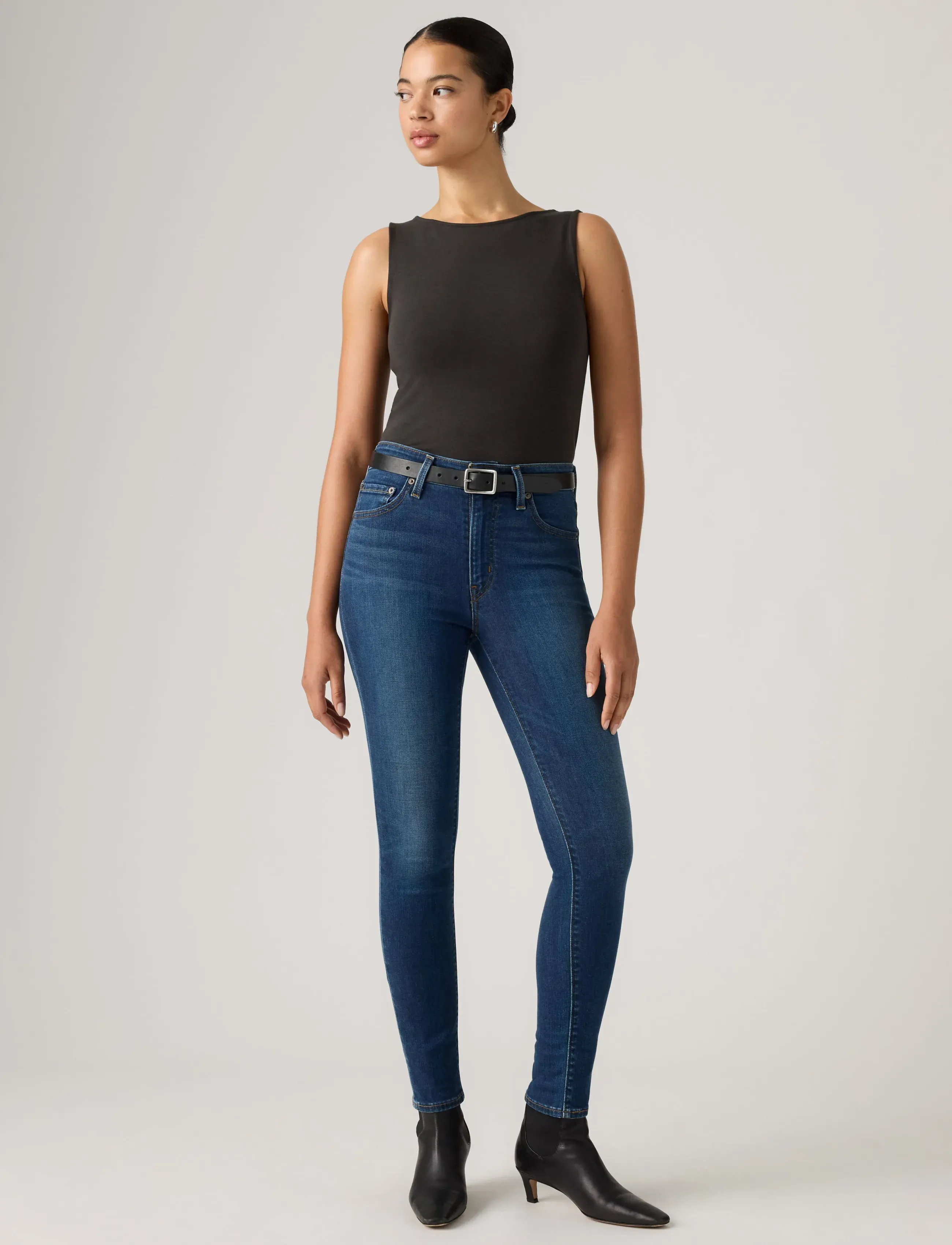 Levi's® - 721 HIGH RISE SKINNY TRUE BLUE - skinny jeans - dark indigo - worn in - 0
