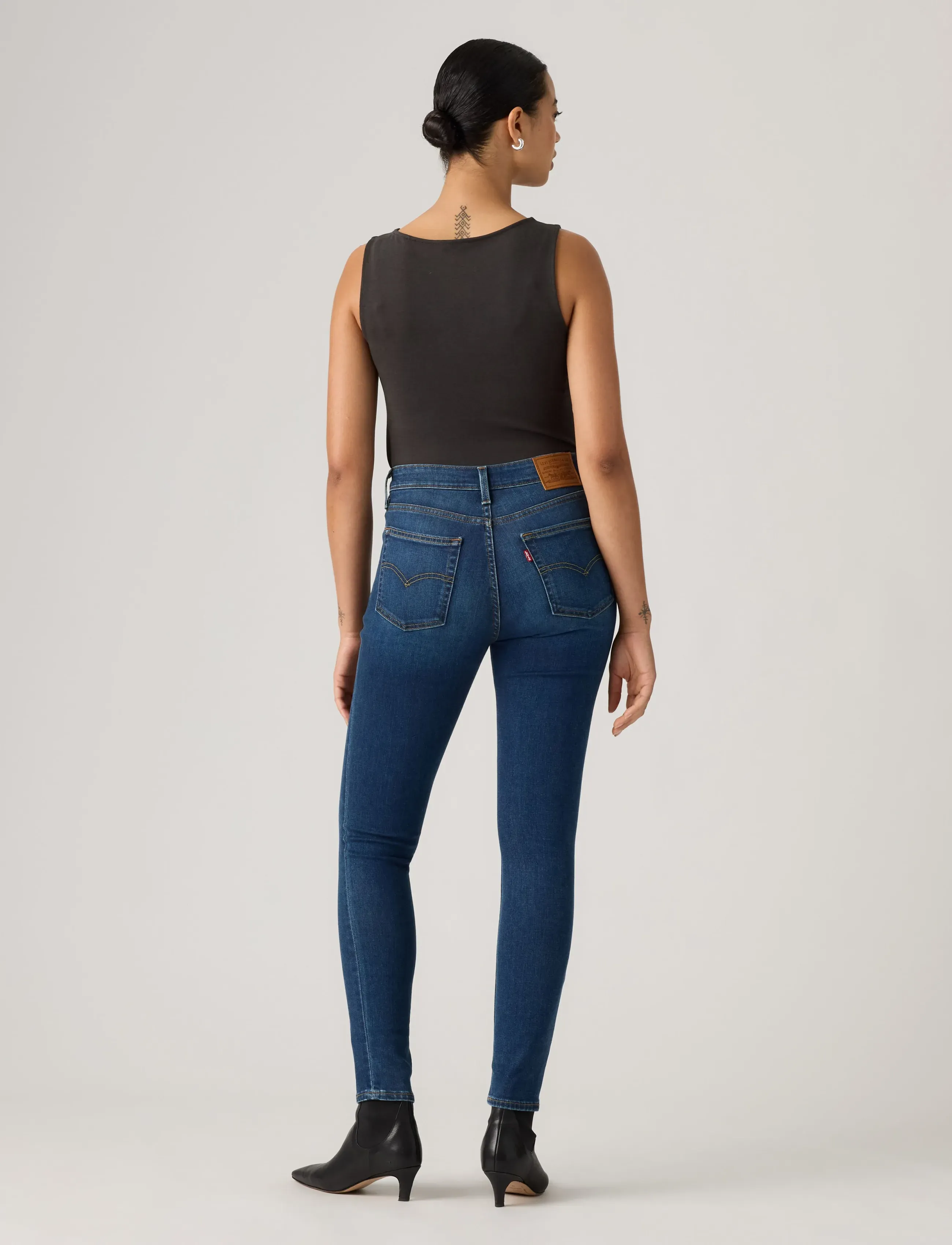 Levi's® - 721 HIGH RISE SKINNY TRUE BLUE - skinny jeans - dark indigo - worn in - 4