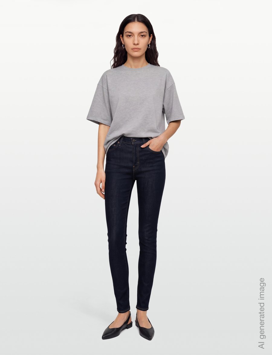 Levi's® - 721 HIGH RISE SKINNY TRUE BLUE - liibuvad teksad - dark indigo - flat finish - 0