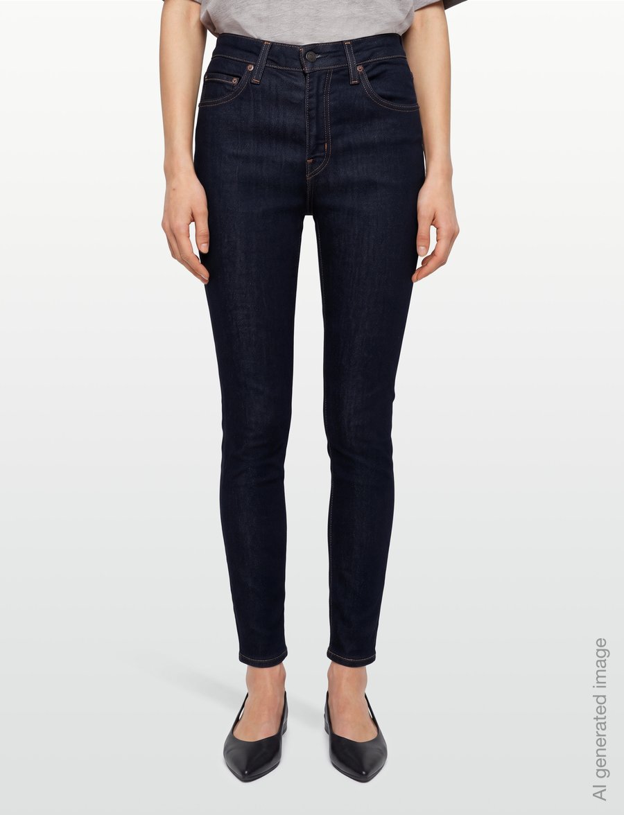 Levi's® - 721 HIGH RISE SKINNY TRUE BLUE - liibuvad teksad - dark indigo - flat finish - 3