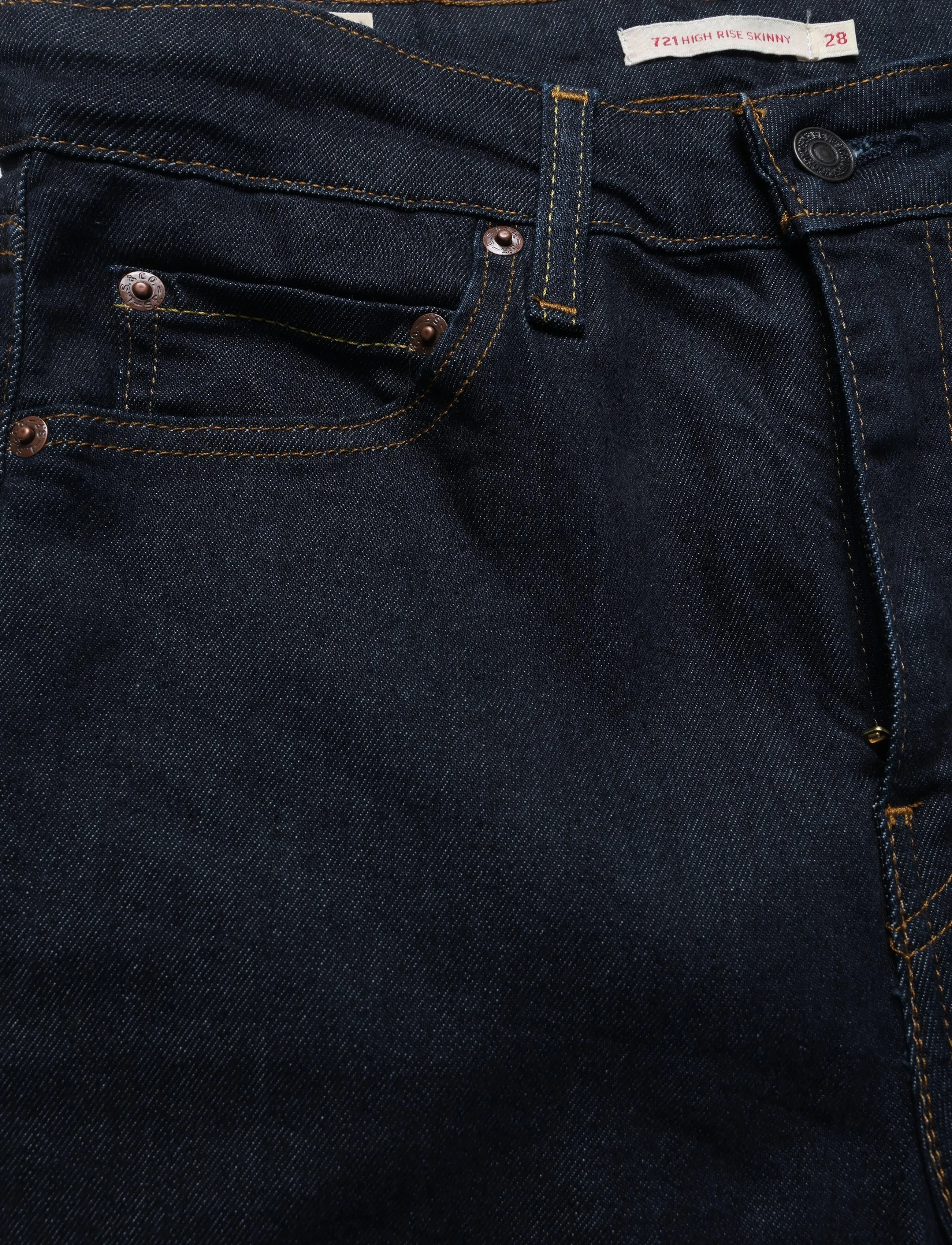 Levi's® - 721 HIGH RISE SKINNY TRUE BLUE - skinny jeans - dark indigo - flat finish - 2