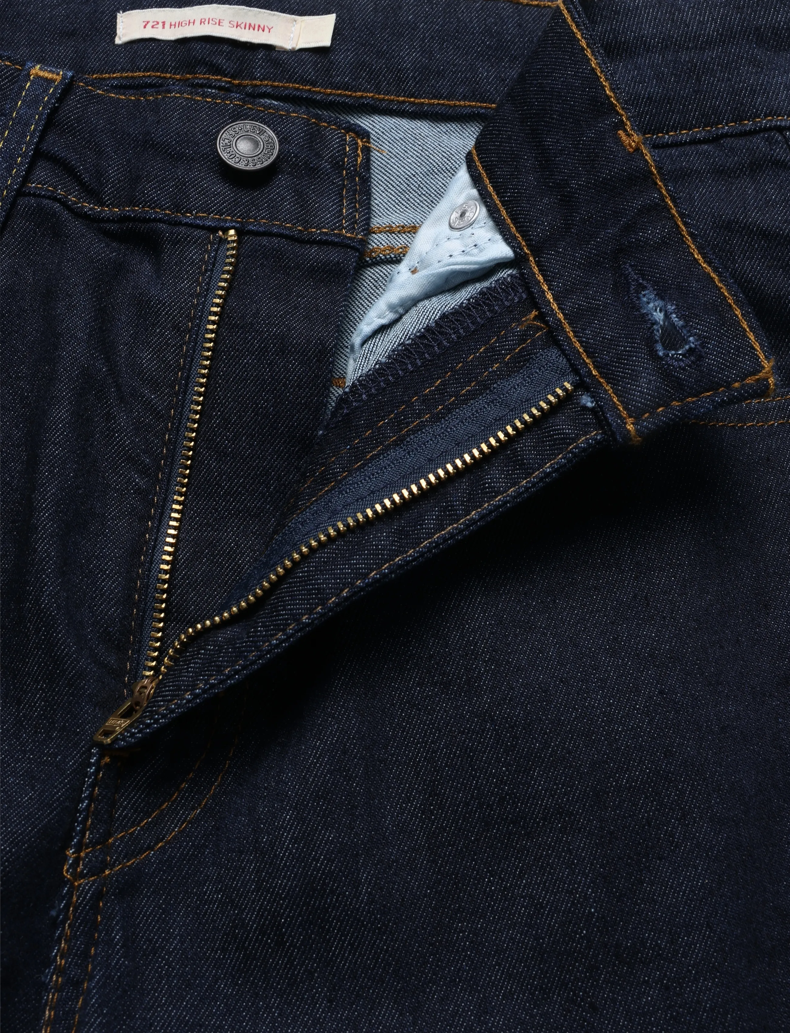 Levi's® - 721 HIGH RISE SKINNY TRUE BLUE - skinny jeans - dark indigo - flat finish - 3