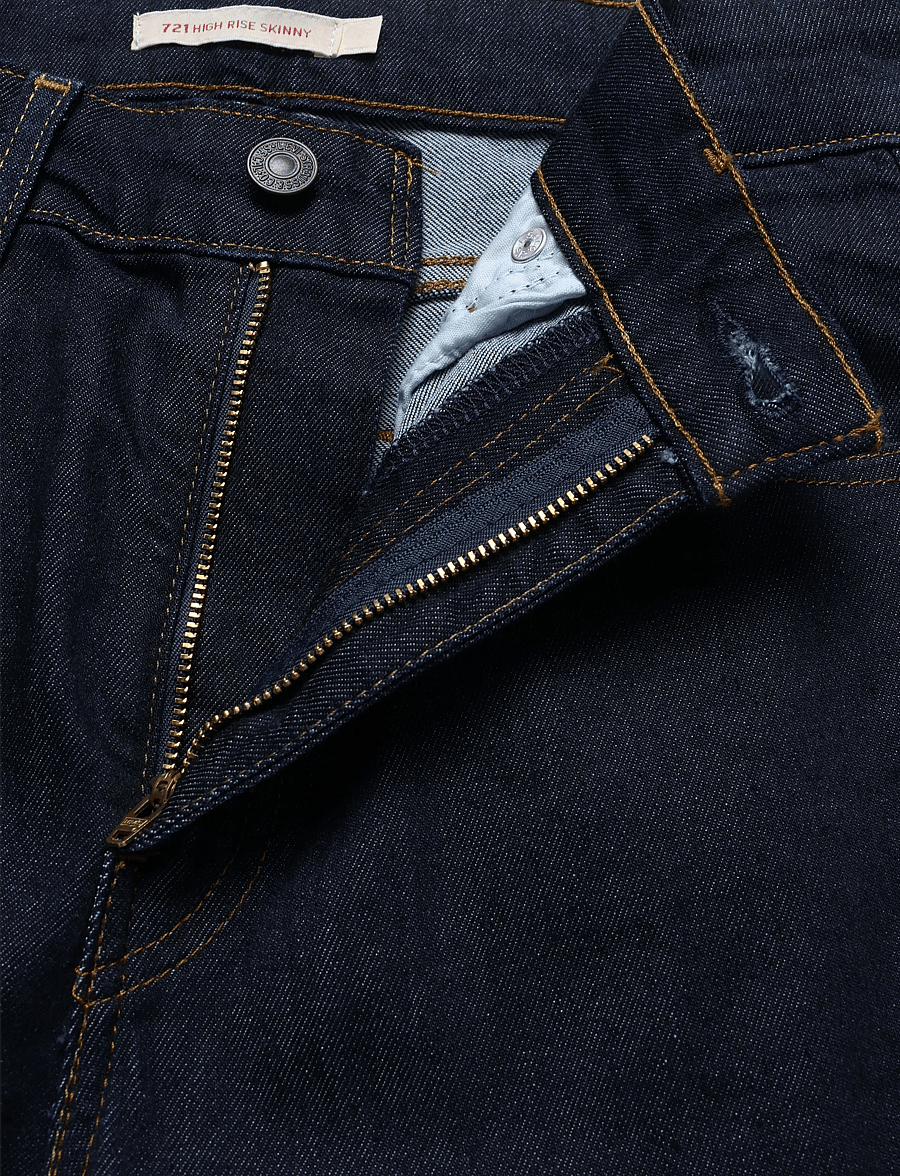 Levi's® - 721 HIGH RISE SKINNY TRUE BLUE - skinny jeans - dark indigo - flat finish - 3