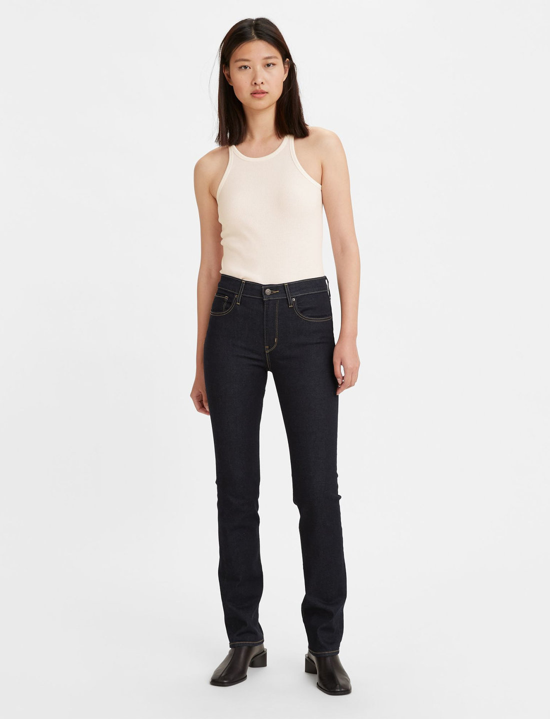 Levi's women's 724 high rise straight jeans hotsell