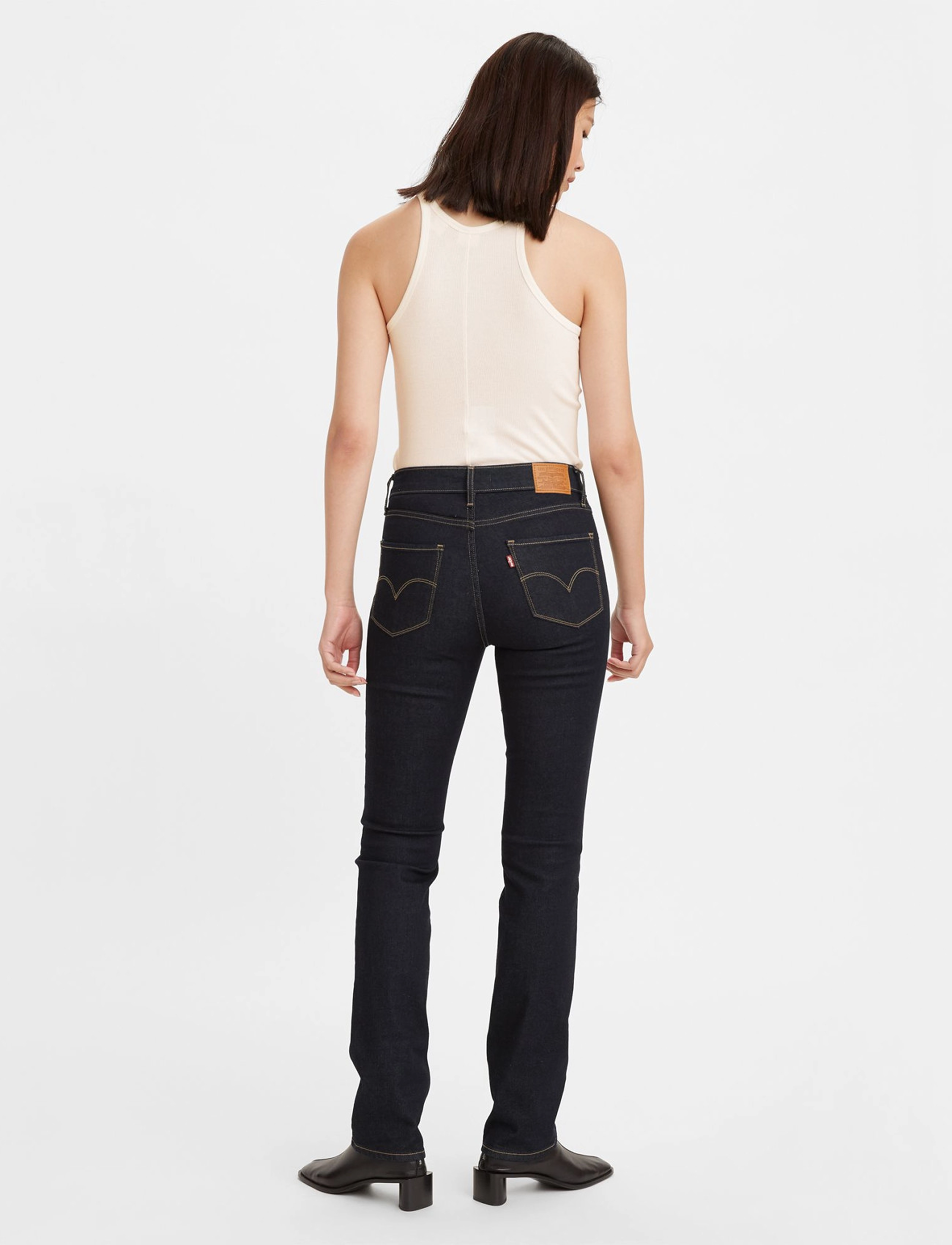 Levi's® - 724 HIGH RISE STRAIGHT TO THE - dark indigo - flat finish - 4