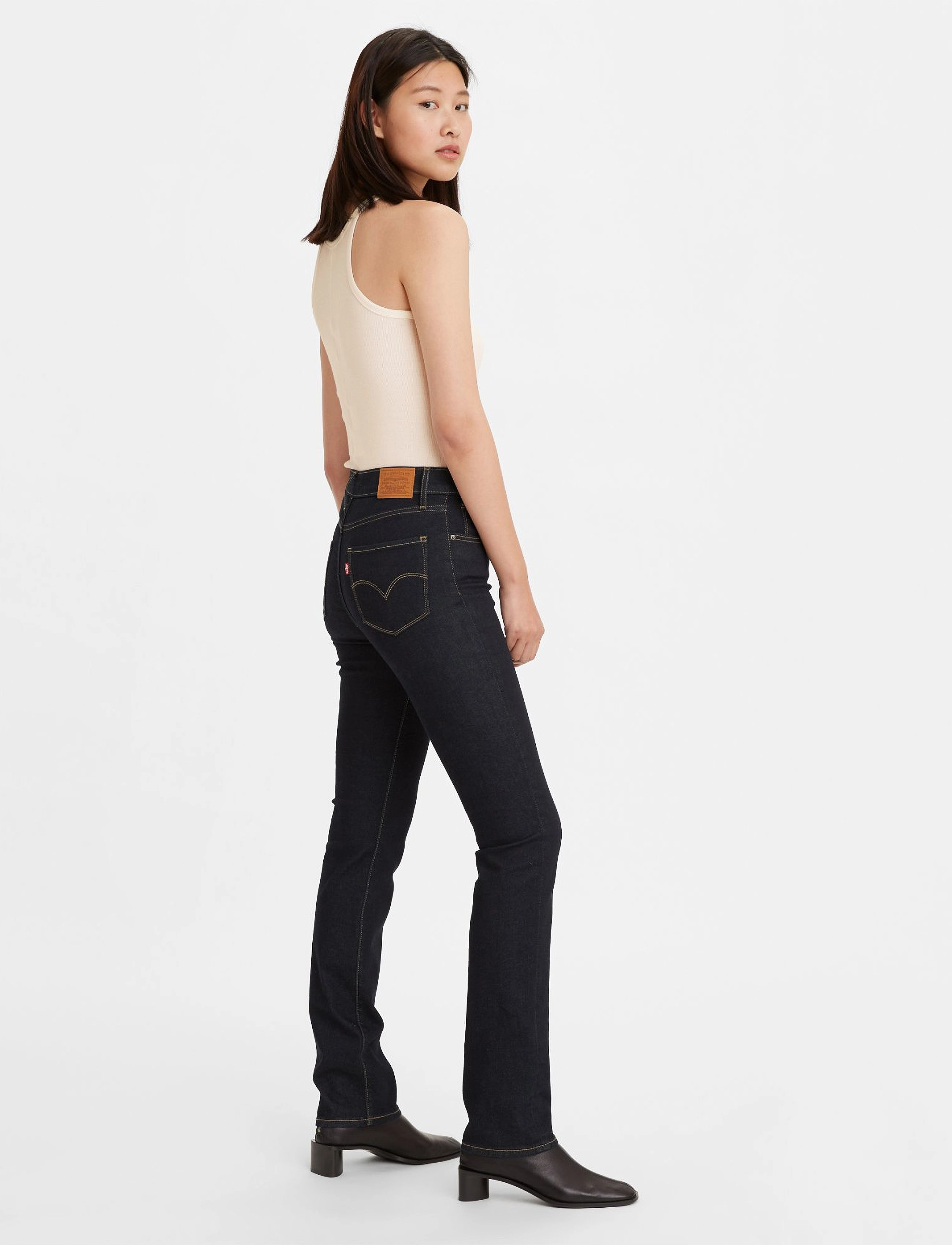 Levi's® - 724 HIGH RISE STRAIGHT TO THE - dark indigo - flat finish - 5