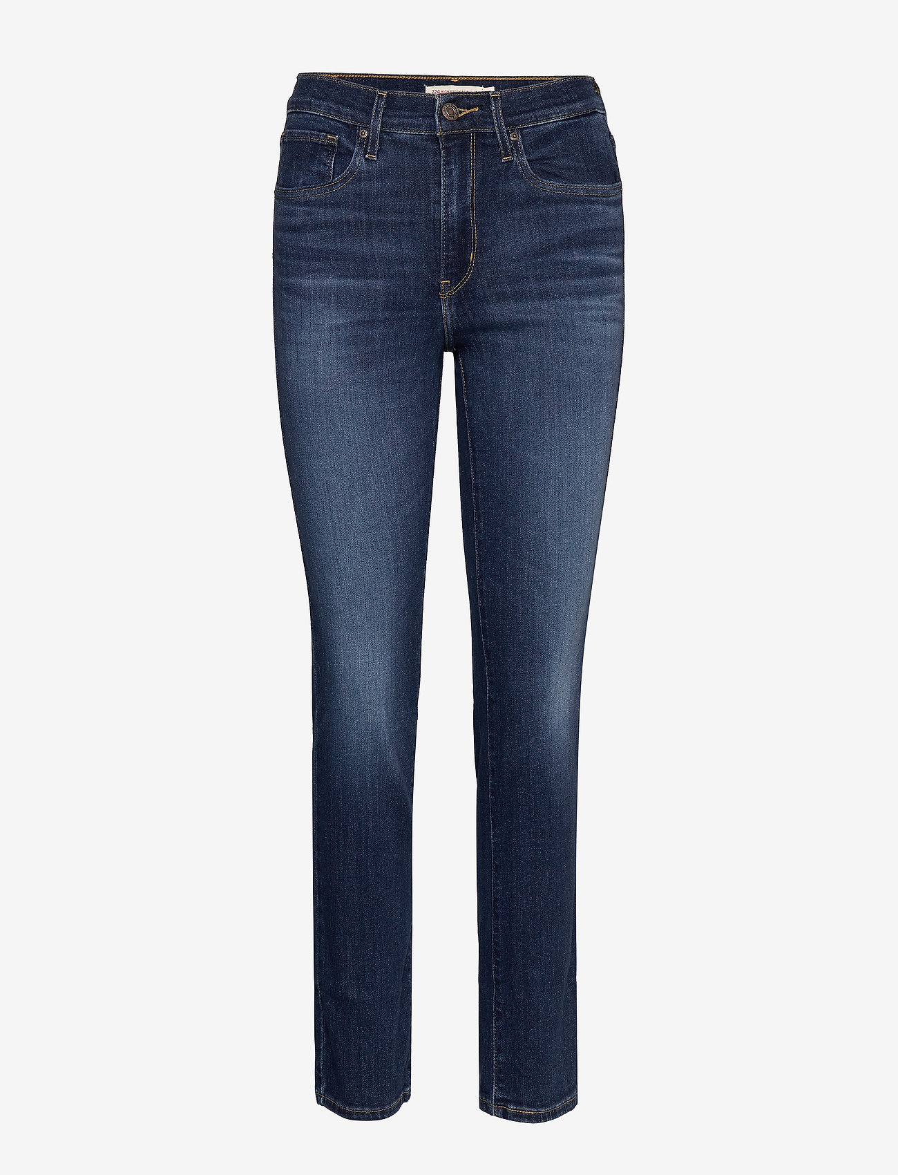 LEVI´S Women - 724 HIGH RISE STRAIGHT CARBON - med indigo - flat finish - 0