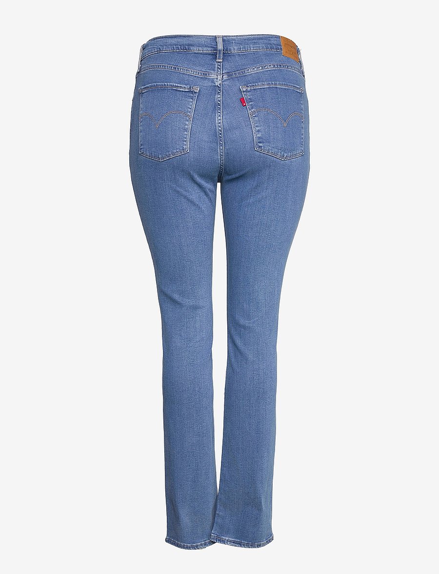 LEVI´S Women - 724 HIGH RISE STRAIGHT RIO FRO - light indigo - worn in - 2
