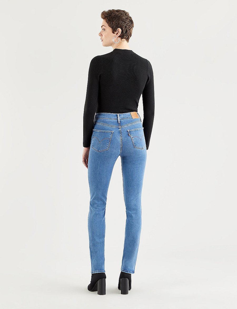 LEVI´S Women - 724 HIGH RISE STRAIGHT RIO FRO - light indigo - worn in - 3
