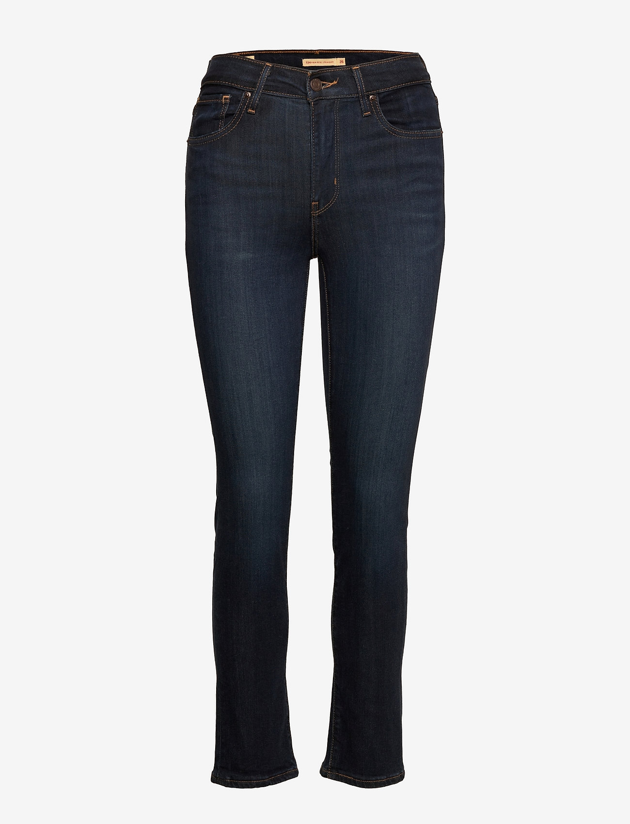 LEVI´S Women - 724 HIGH RISE STRAIGHT SANTIAG - džinsa bikses ar tievām starām - dark indigo - worn in - 0