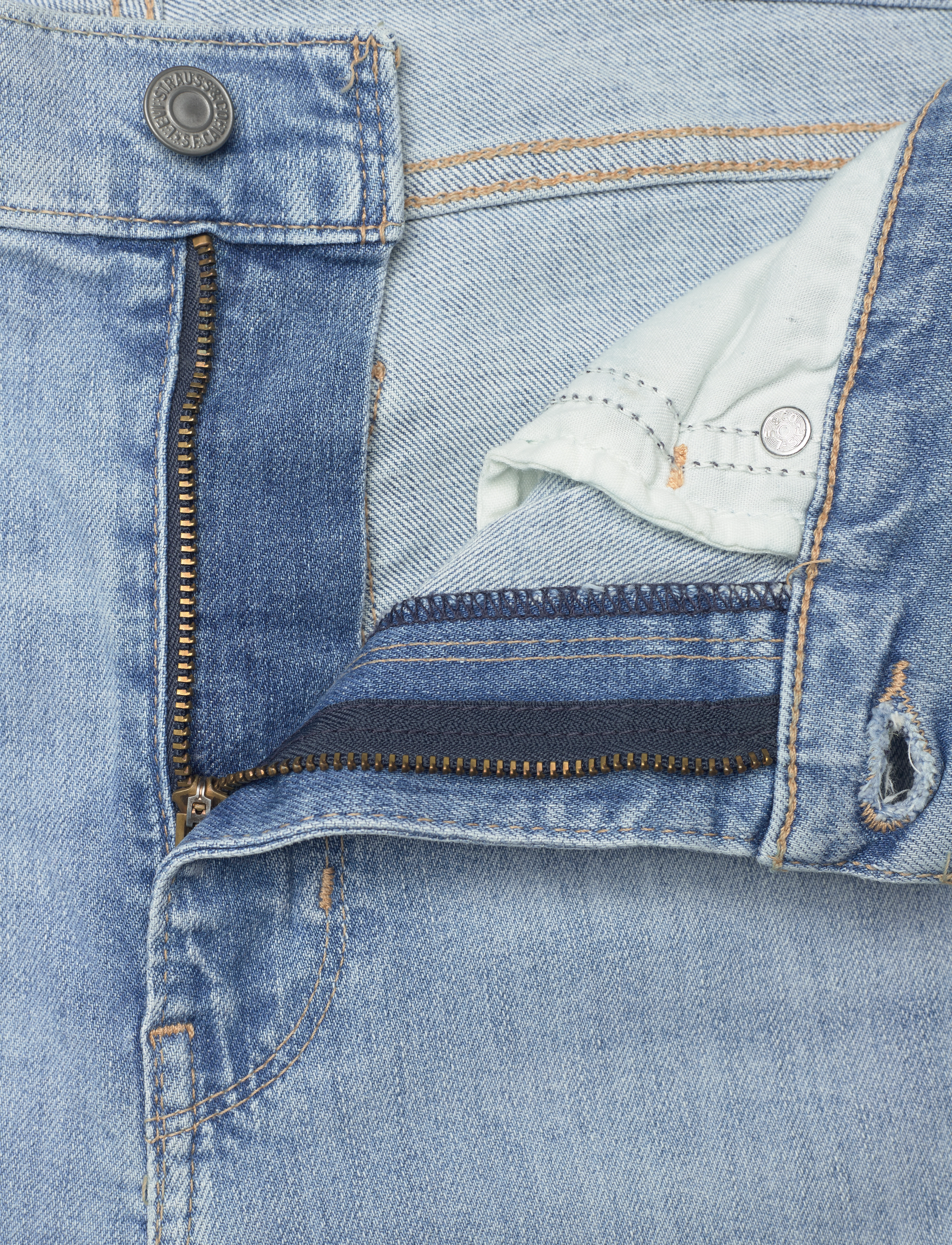 Levi's® - 724 HIGH RISE STRAIGHT MIND MY - light indigo - worn in - 3