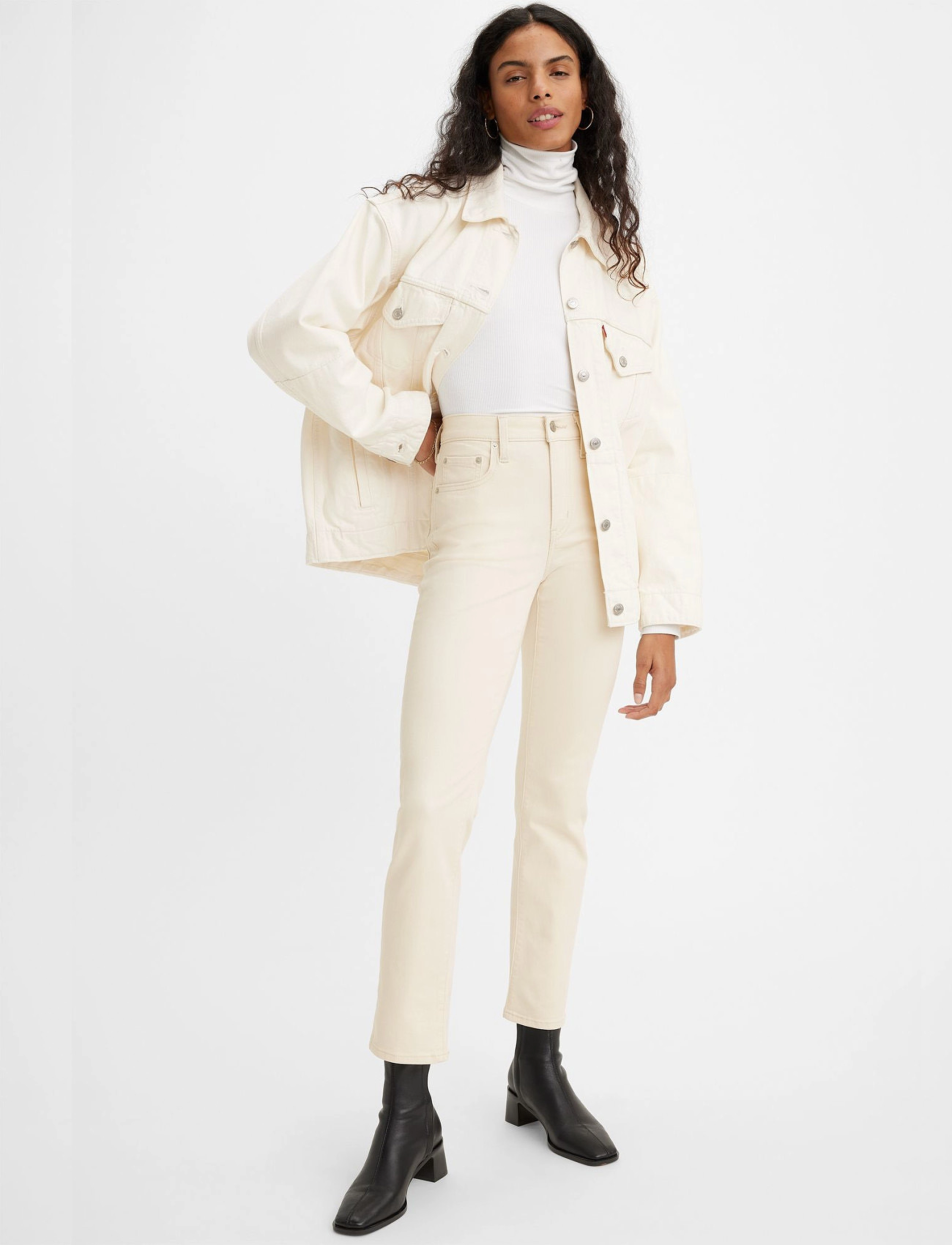 LEVI´S Women - 724 HIGH RISE STRAIGHT WHITECAP GRAY - neutrals - 2
