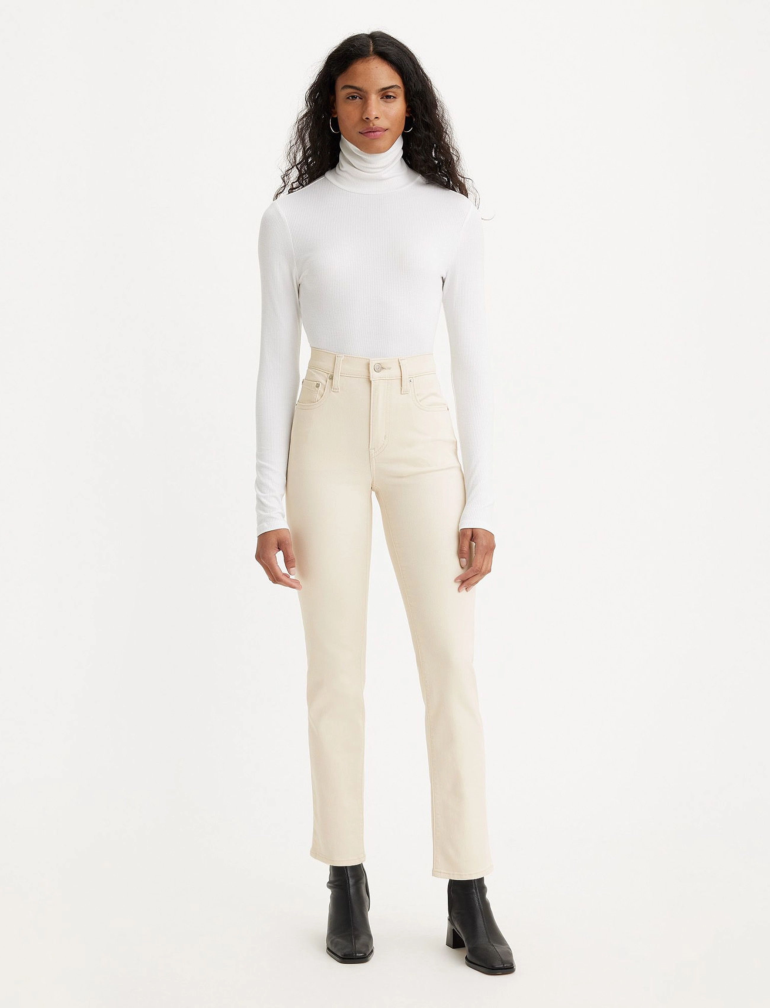 LEVI´S Women - 724 HIGH RISE STRAIGHT WHITECAP GRAY - neutrals - 4