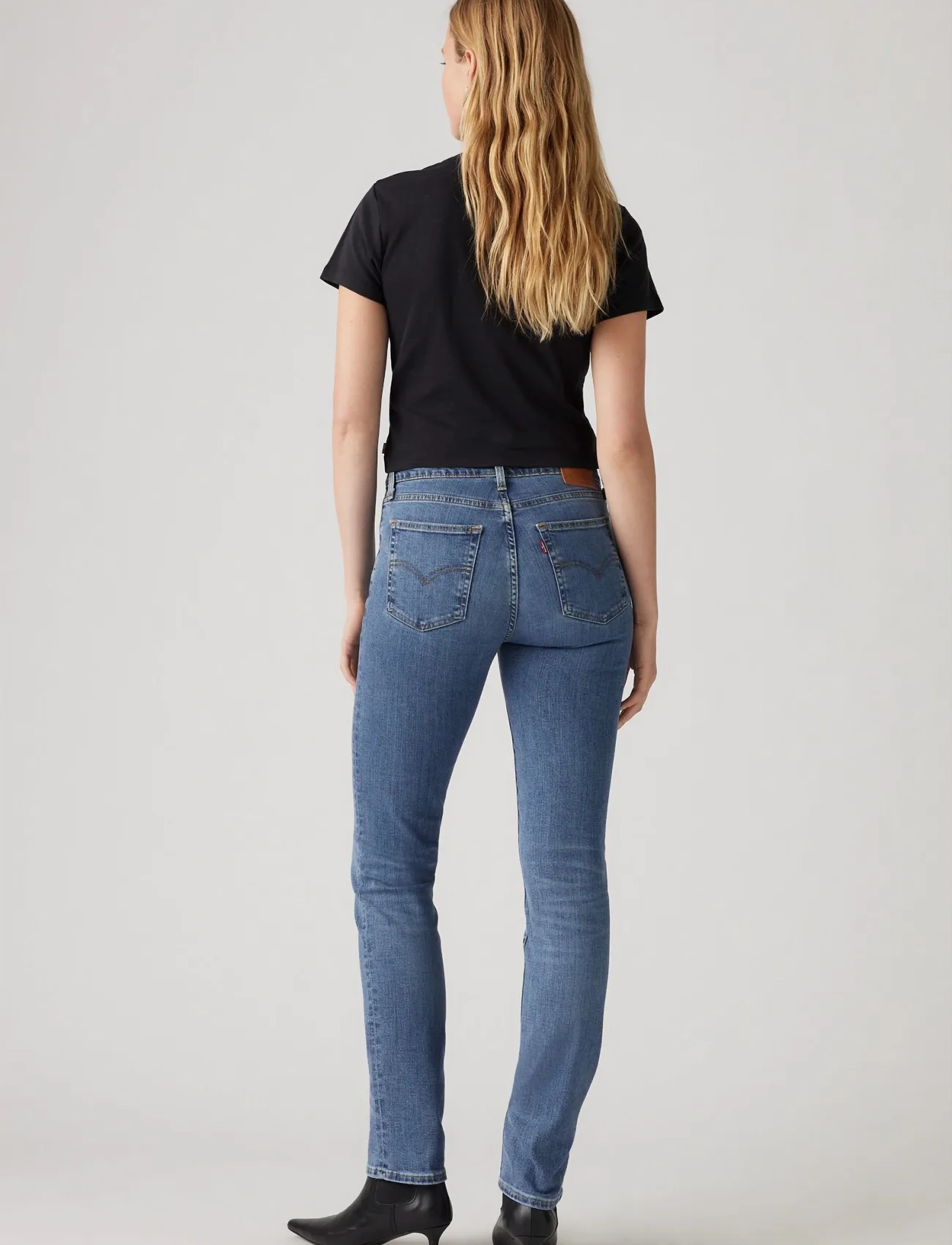 Levi's® - 724 HIGH RISE STRAIGHT BLUE WA - džinsa bikses ar taisnām starām - med indigo - worn in - 4
