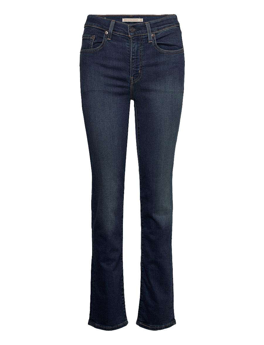 Levi's® - 724 HIGH RISE STRAIGHT BLUE SW - tiesaus kirpimo džinsai - dark indigo - worn in - 1
