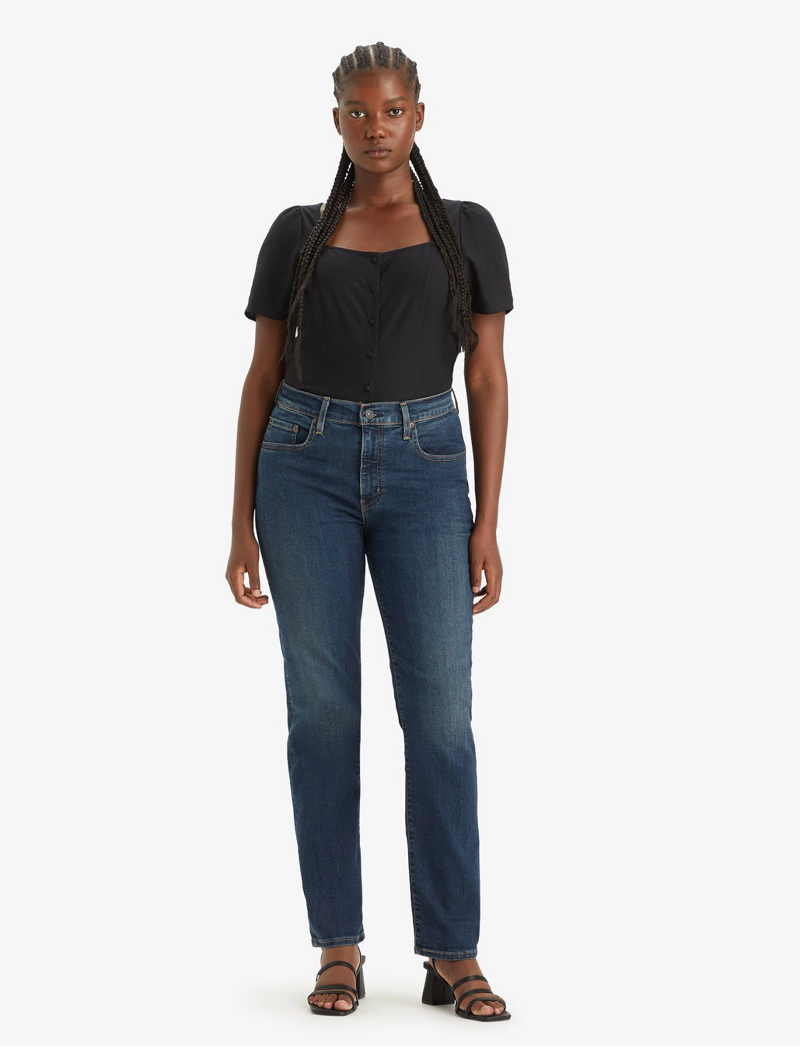 Levi's® - 724 HIGH RISE STRAIGHT BLUE SW - straight jeans - dark indigo - worn in - 3