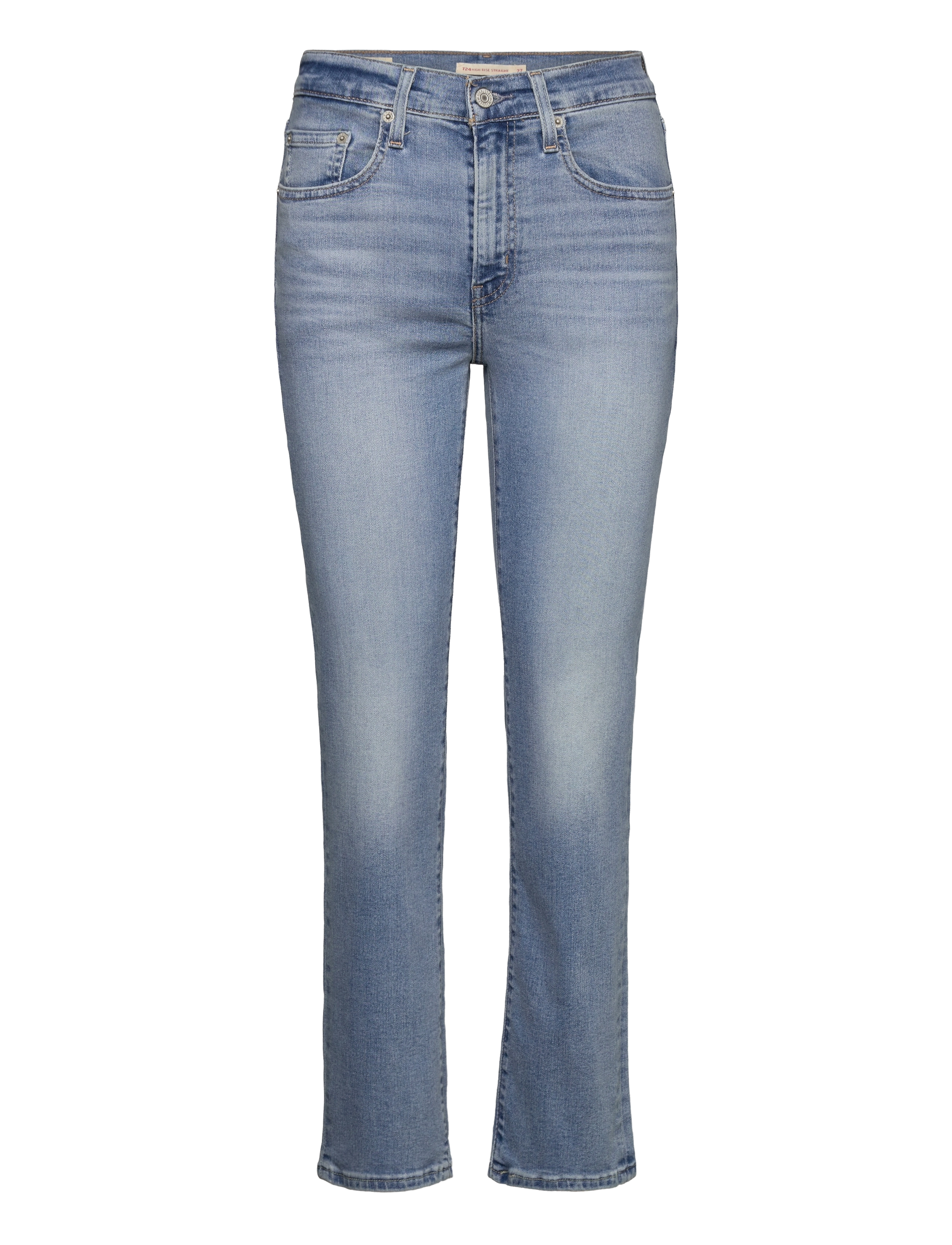 Levi's® 724 HIGH RISE STRAIGHT BLUE WA - Kläder - LIGHT INDIGO - WORN IN / blue