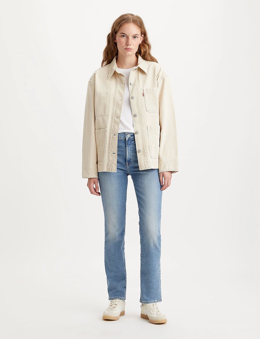 Levi's® - 724 HIGH RISE STRAIGHT BLUE WA - gerade jeans - light indigo - worn in - 3