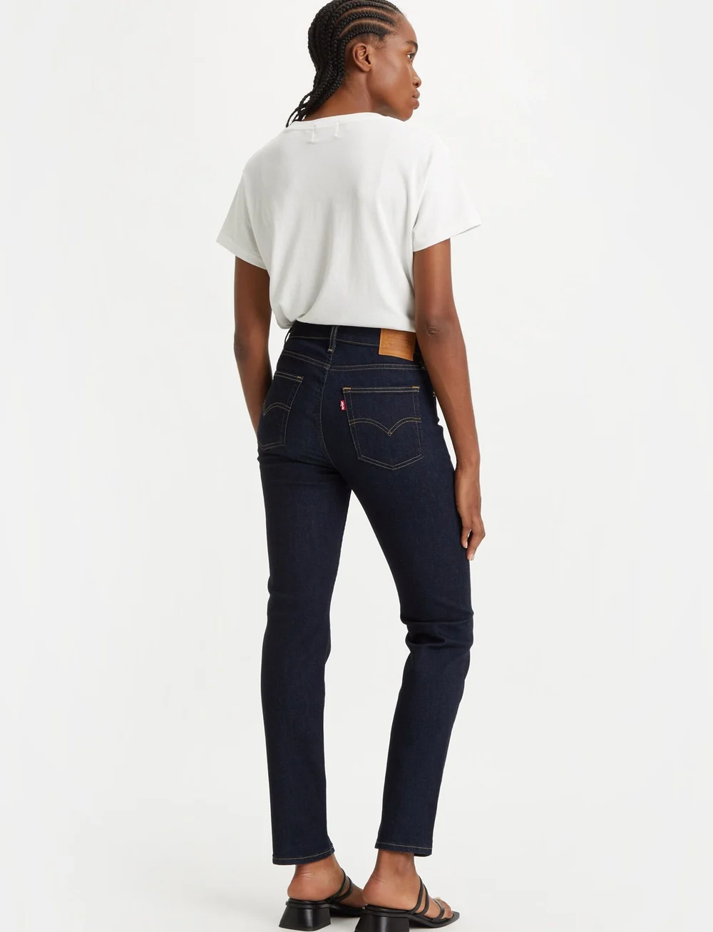 High rise levi women's jeans sales