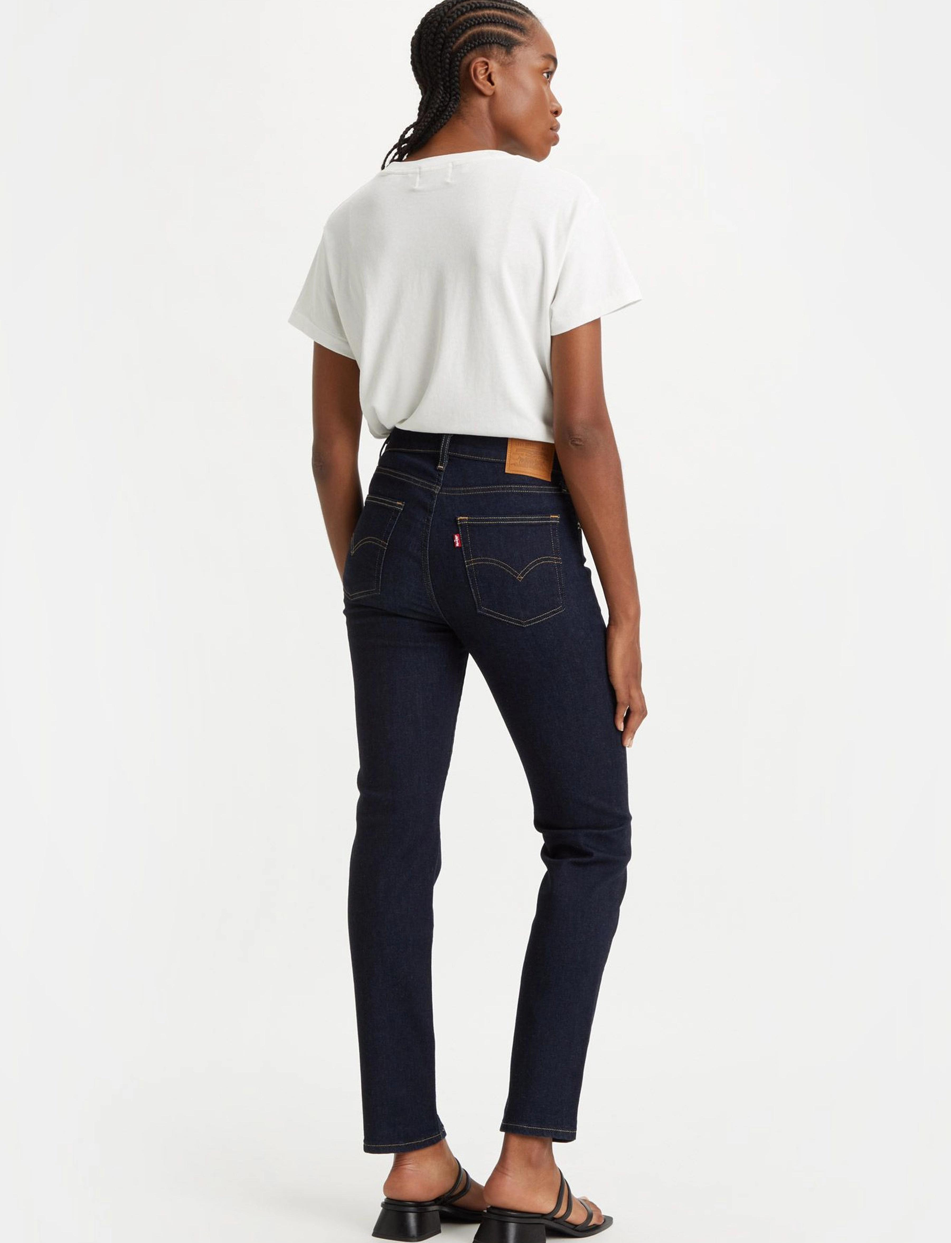 Levi's® - 724 HIGH RISE SLIM STRAIGHT  - straight jeans - dark indigo - flat finish - 4