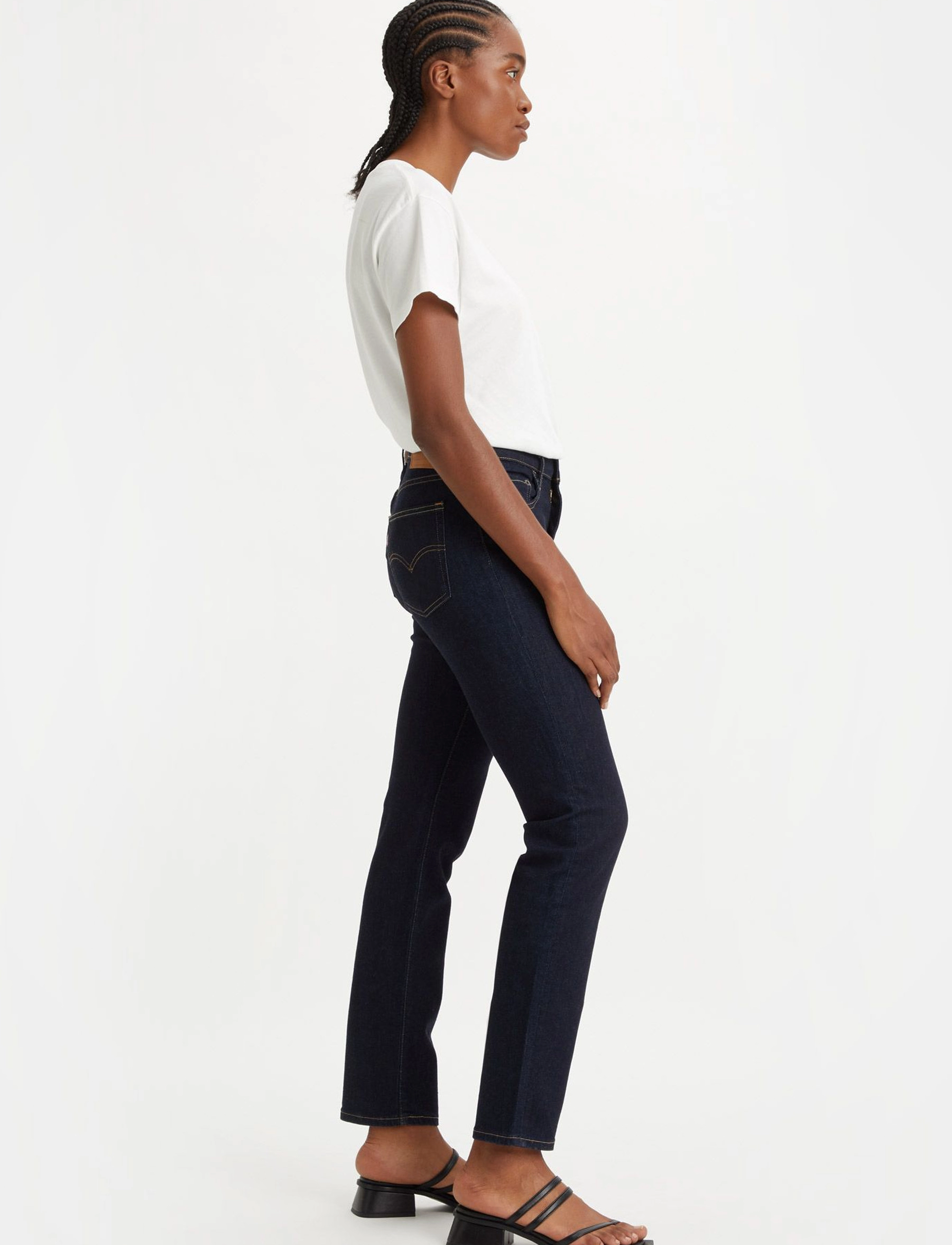 Levi's® - 724 HIGH RISE SLIM STRAIGHT  - straight jeans - dark indigo - flat finish - 5
