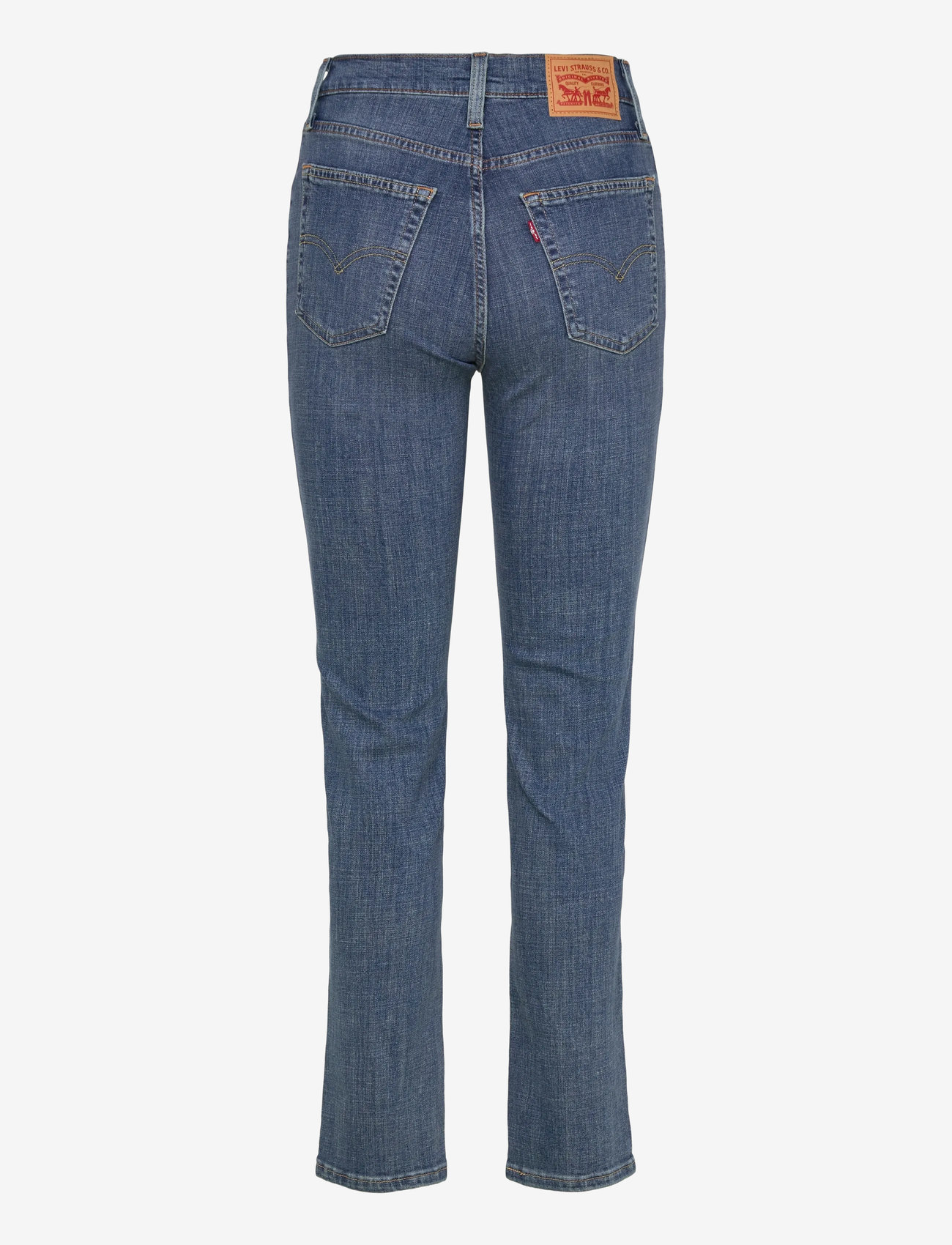Levi's® - 724 HIGH RISE STRAIGHT WAY WAY - slim jeans - med indigo - worn in - 2