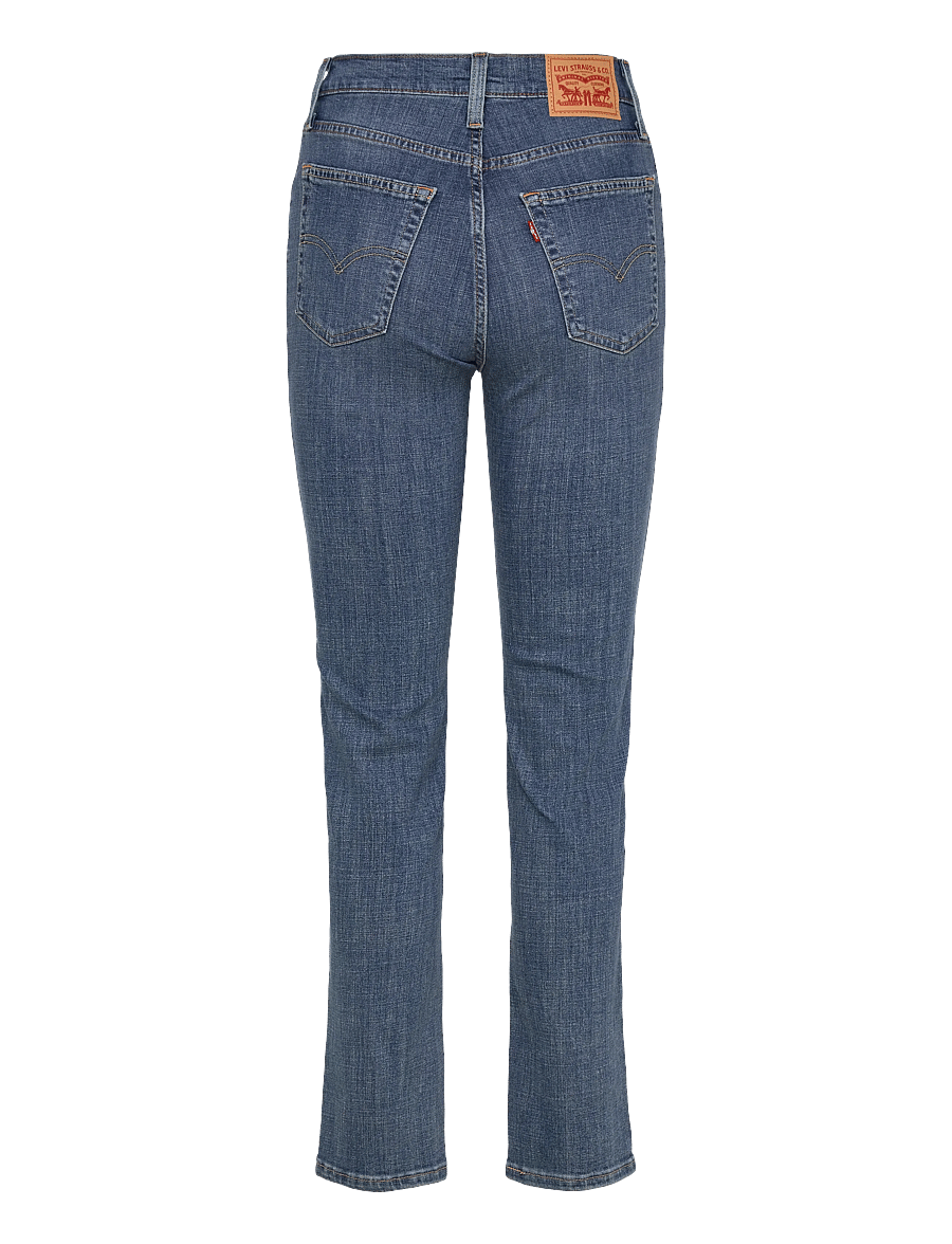 Levi's® - 724 HIGH RISE STRAIGHT WAY WAY - slim fit džinsi - med indigo - worn in - 2