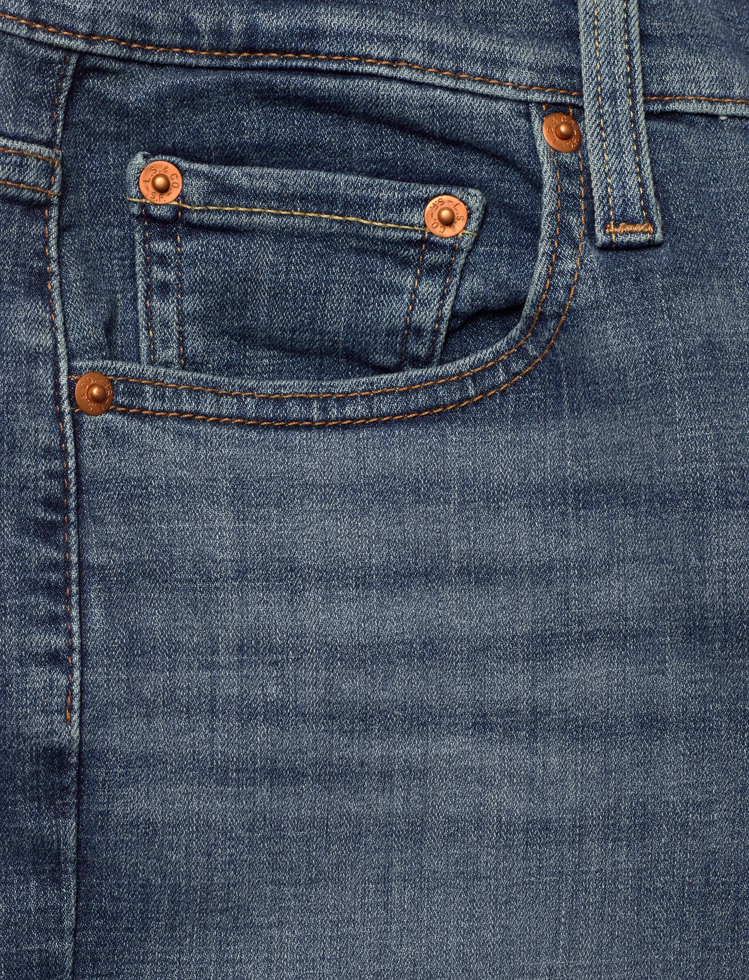 Levi's® - 724 HIGH RISE STRAIGHT WAY WAY - slim fit džinsi - med indigo - worn in - 5