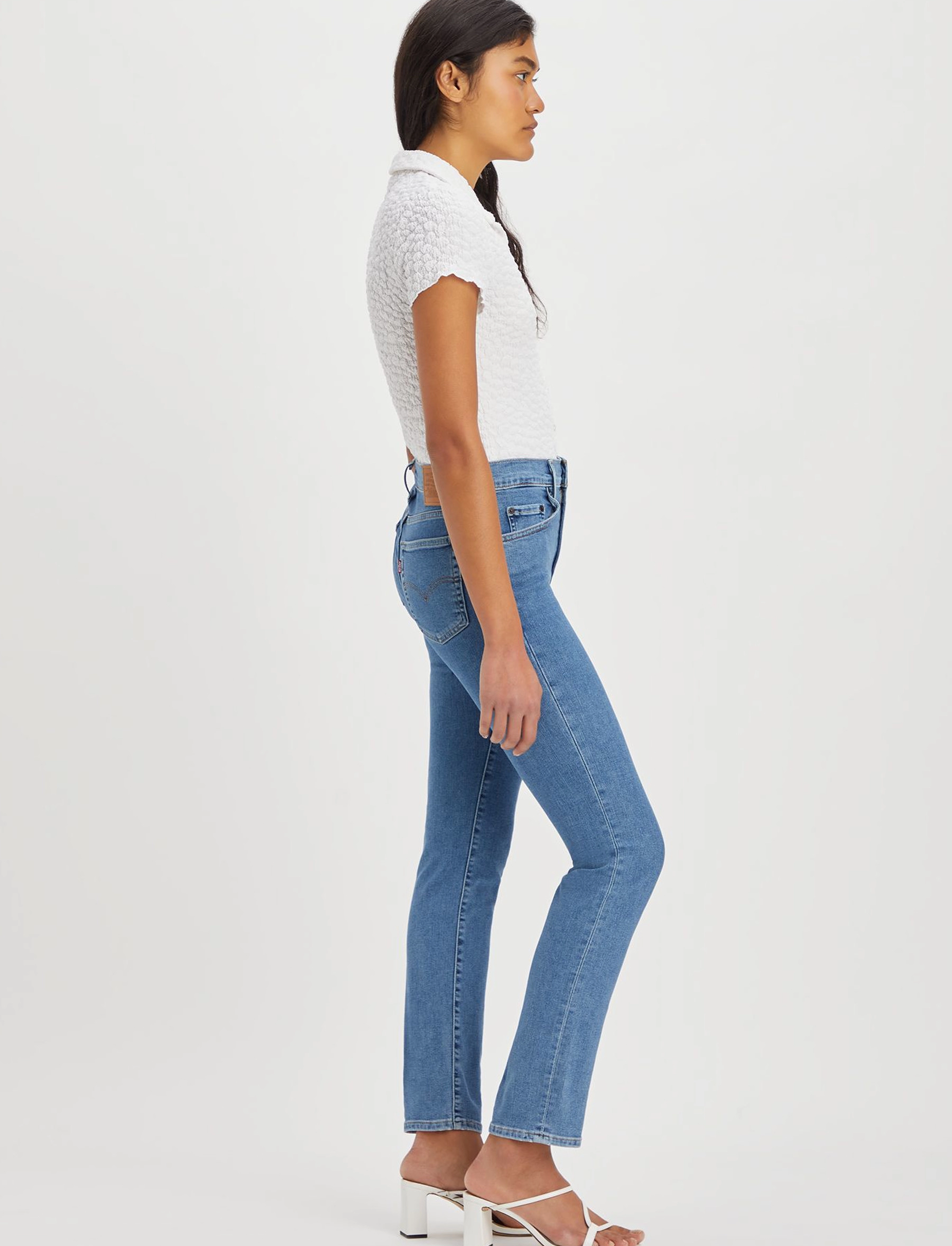 LEVI´S Women - 724 HIGH RISE STRAIGHT BEACH B - med indigo - flat finish - 5