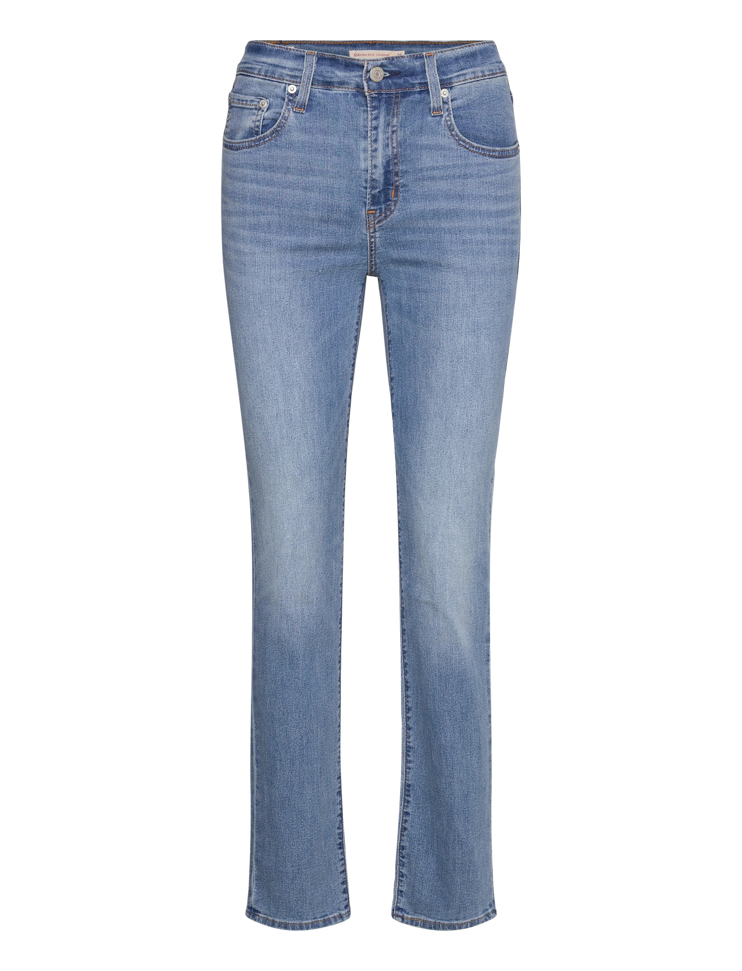 Levi's® - 724 HIGH RISE STRAIGHT COOL JO - med indigo - worn in - 1