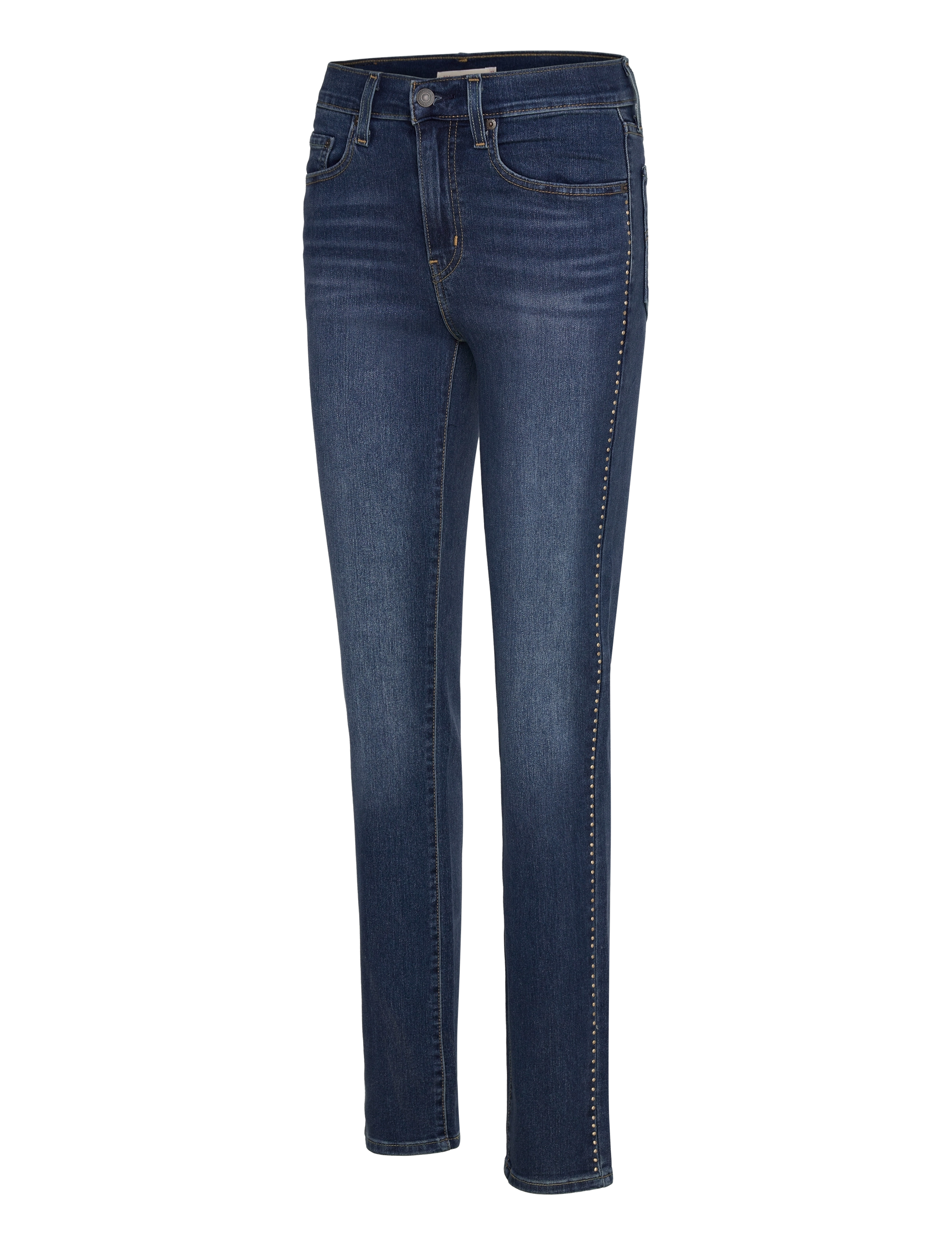 Levi's® - 724 HIGH RISE STRAIGHT SHINE O - dark indigo - flat finish - 3