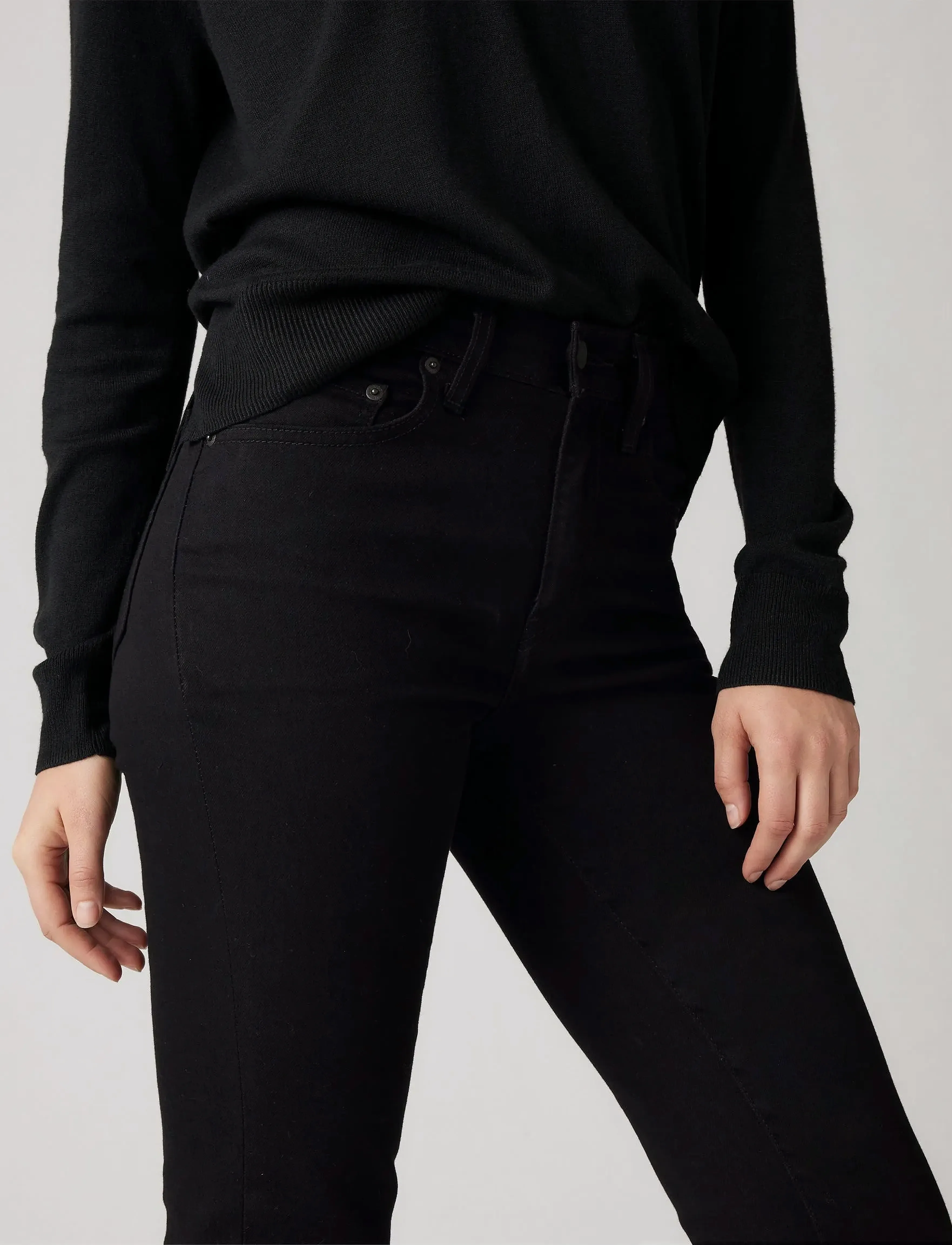 Levi's® - 724 HIGH RISE STRAIGHT MIDNIGH - slim gallabuxur - blacks - 2