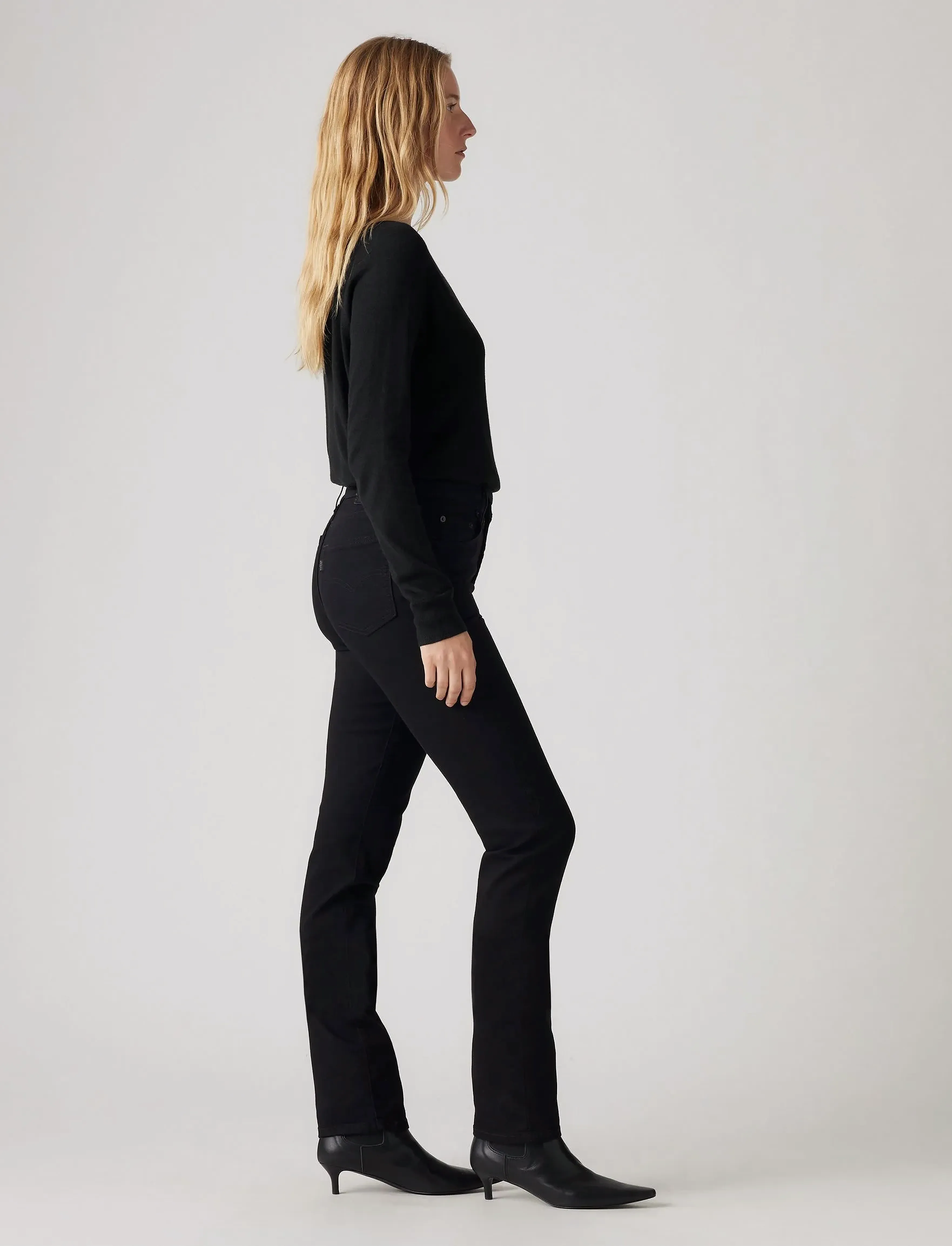 Levi's® - 724 HIGH RISE STRAIGHT MIDNIGH - slim gallabuxur - blacks - 4