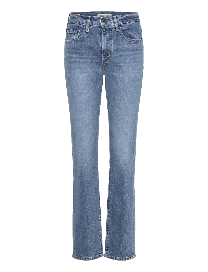 Levi's® - 724 HIGH RISE STRAIGHT KICK ST - straight jeans - med indigo - worn in - 1