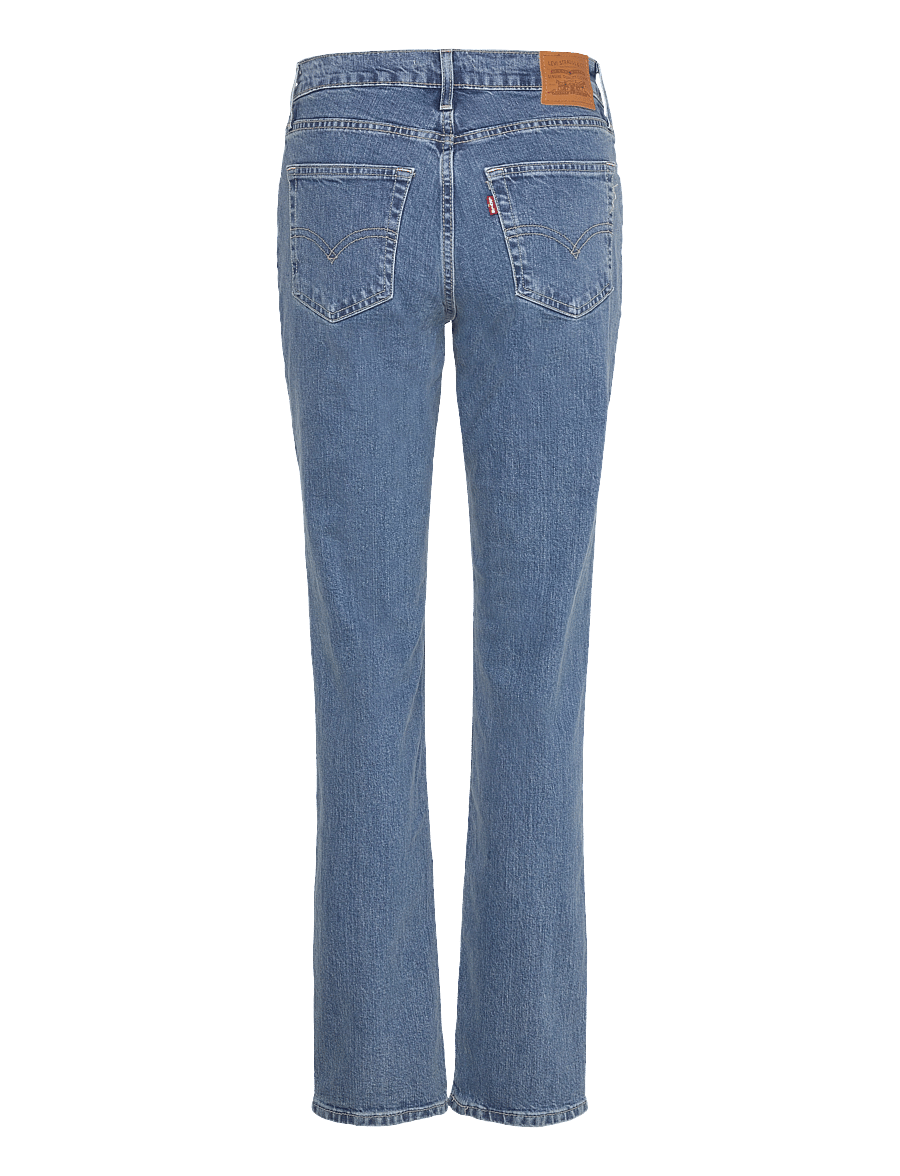 Levi's® - 724 HIGH RISE STRAIGHT KICK ST - raka jeans - med indigo - worn in - 2