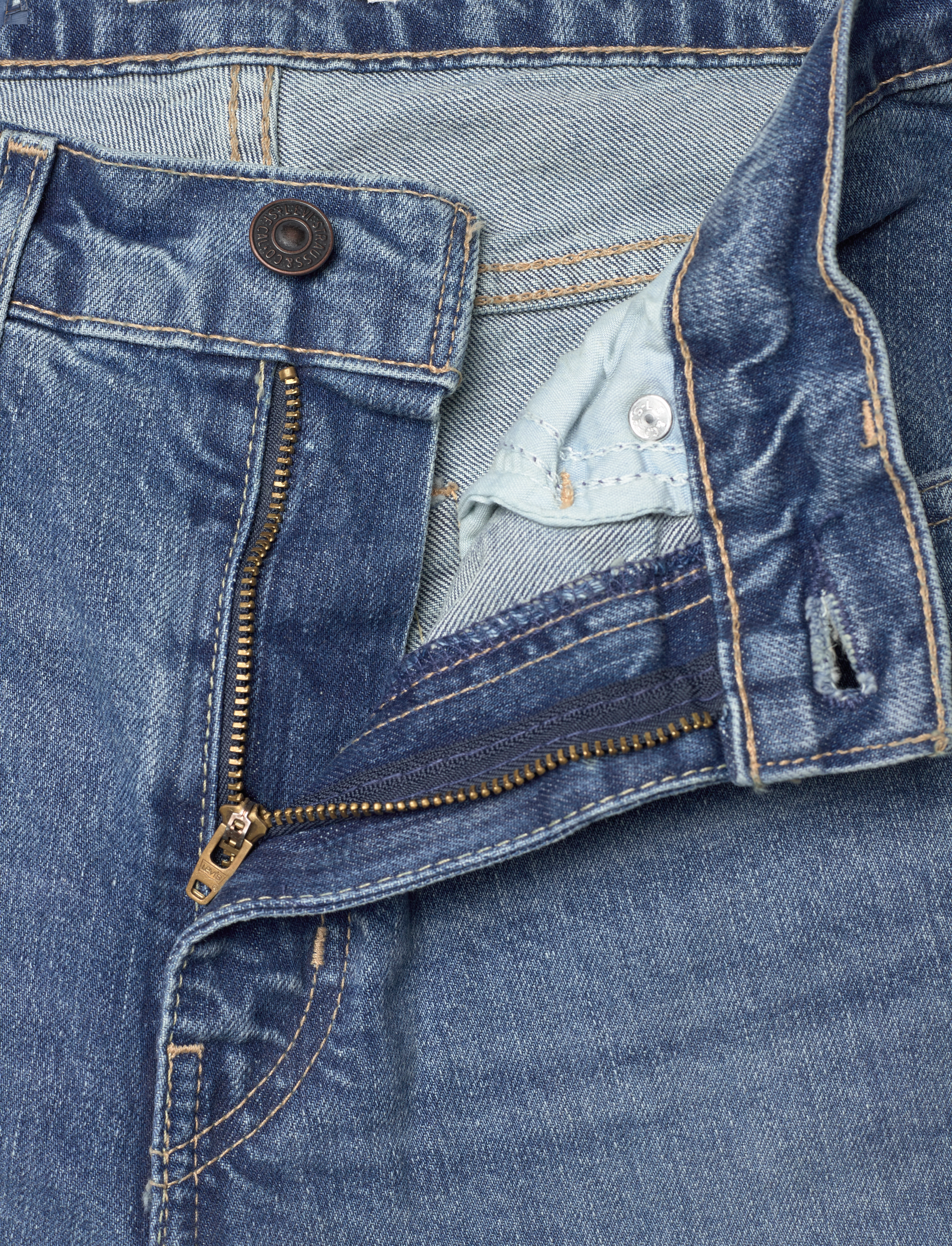 Levi's® - 724 HIGH RISE STRAIGHT KICK ST - sirge säärega teksad - med indigo - worn in - 5