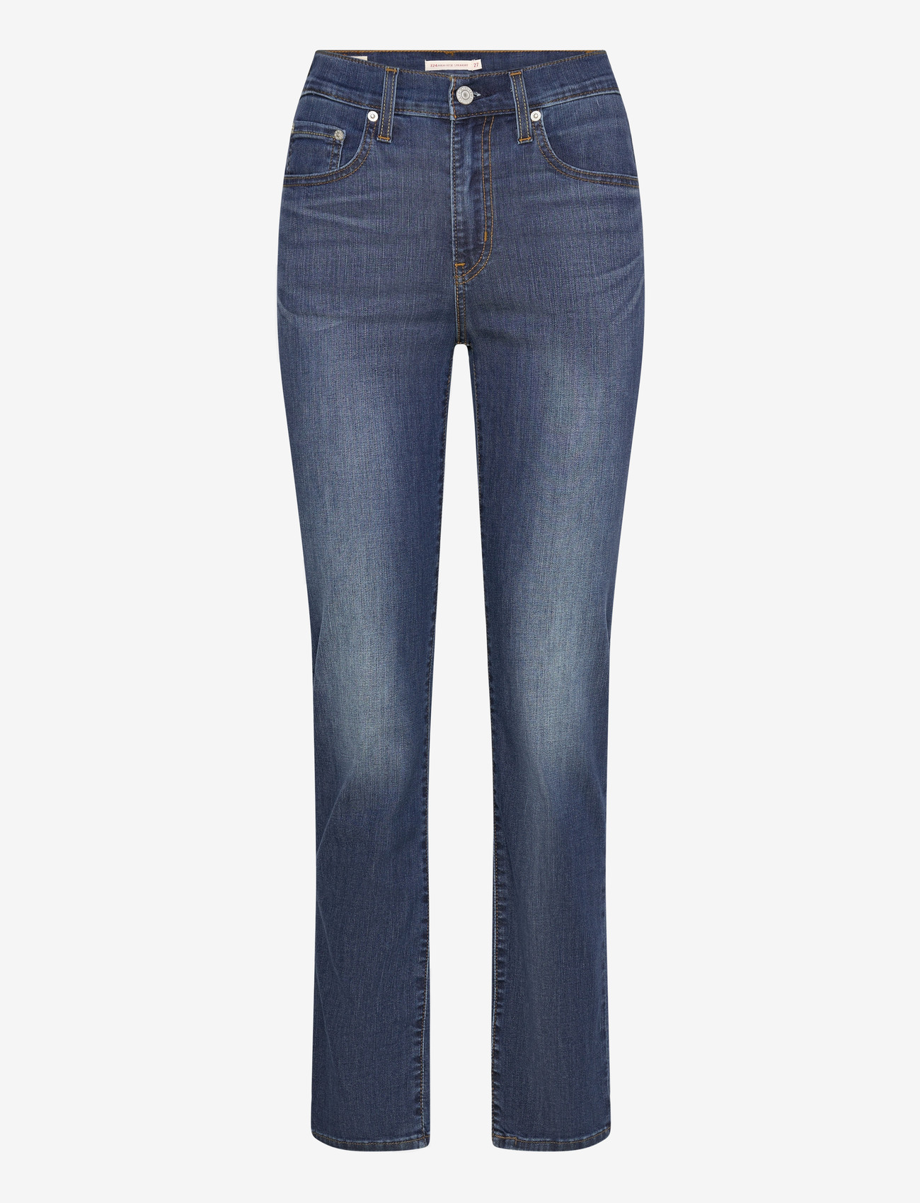 Levi's® - 724 HIGH RISE STRAIGHT WHAT EL - sirge säärega teksad - dark indigo - worn in - 1