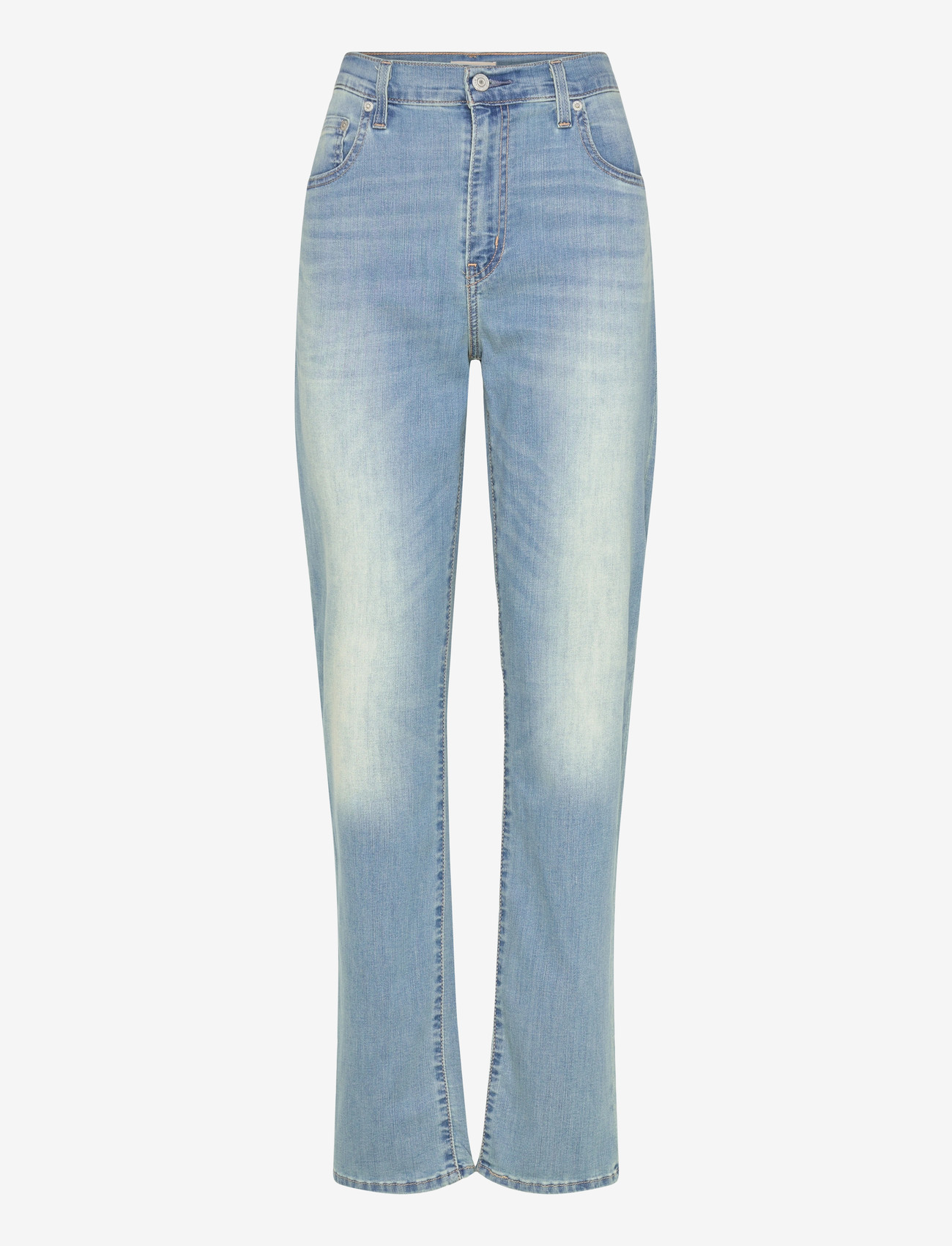 Levi's® - 724 HIGH RISE STRAIGHT SLIPPED - straight jeans - med indigo - worn in - 1