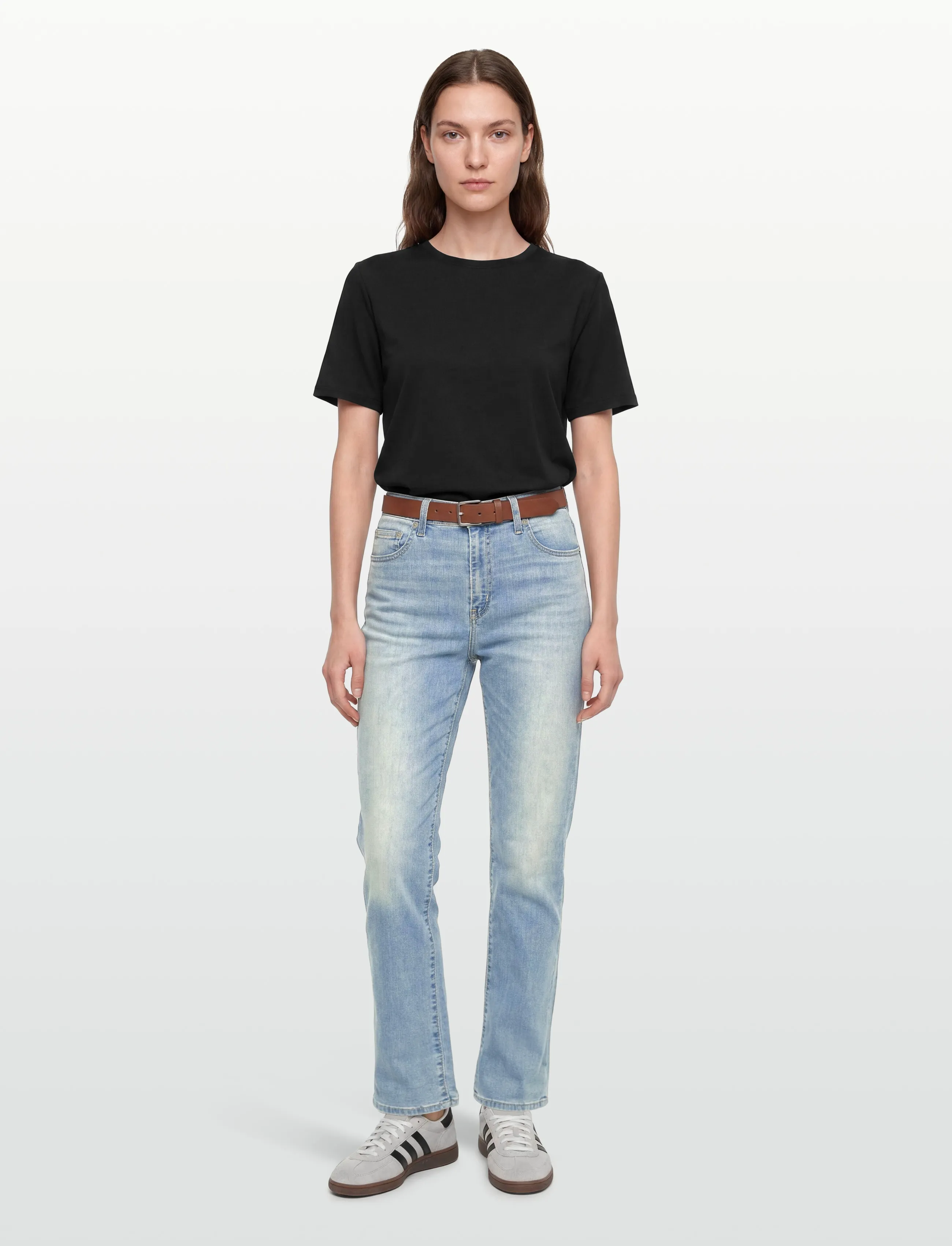 Levi's® 724 HIGH RISE STRAIGHT SLIPPED - Levi's® - MED INDIGO - WORN IN / blue